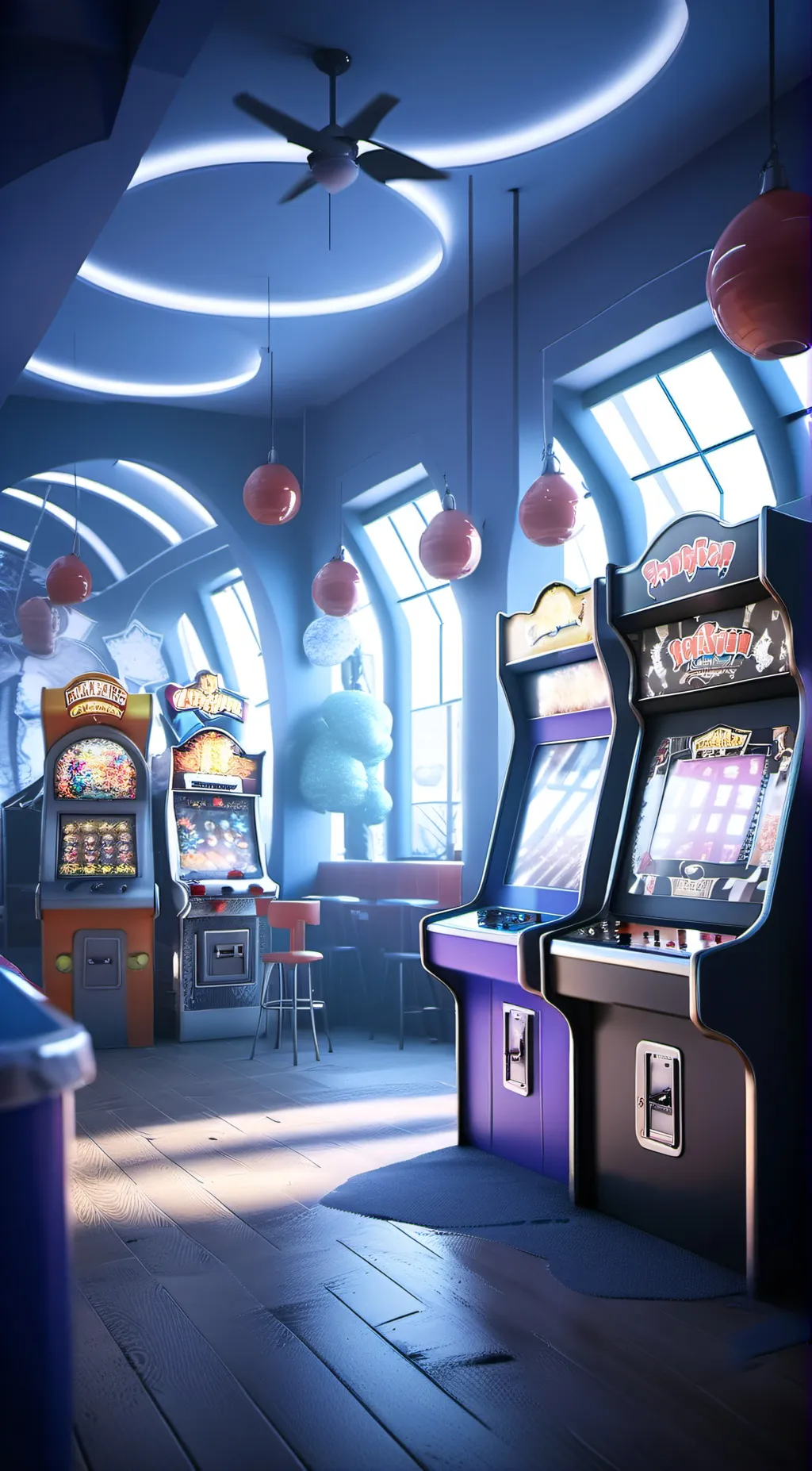 ai character: Shane's FunHouse background