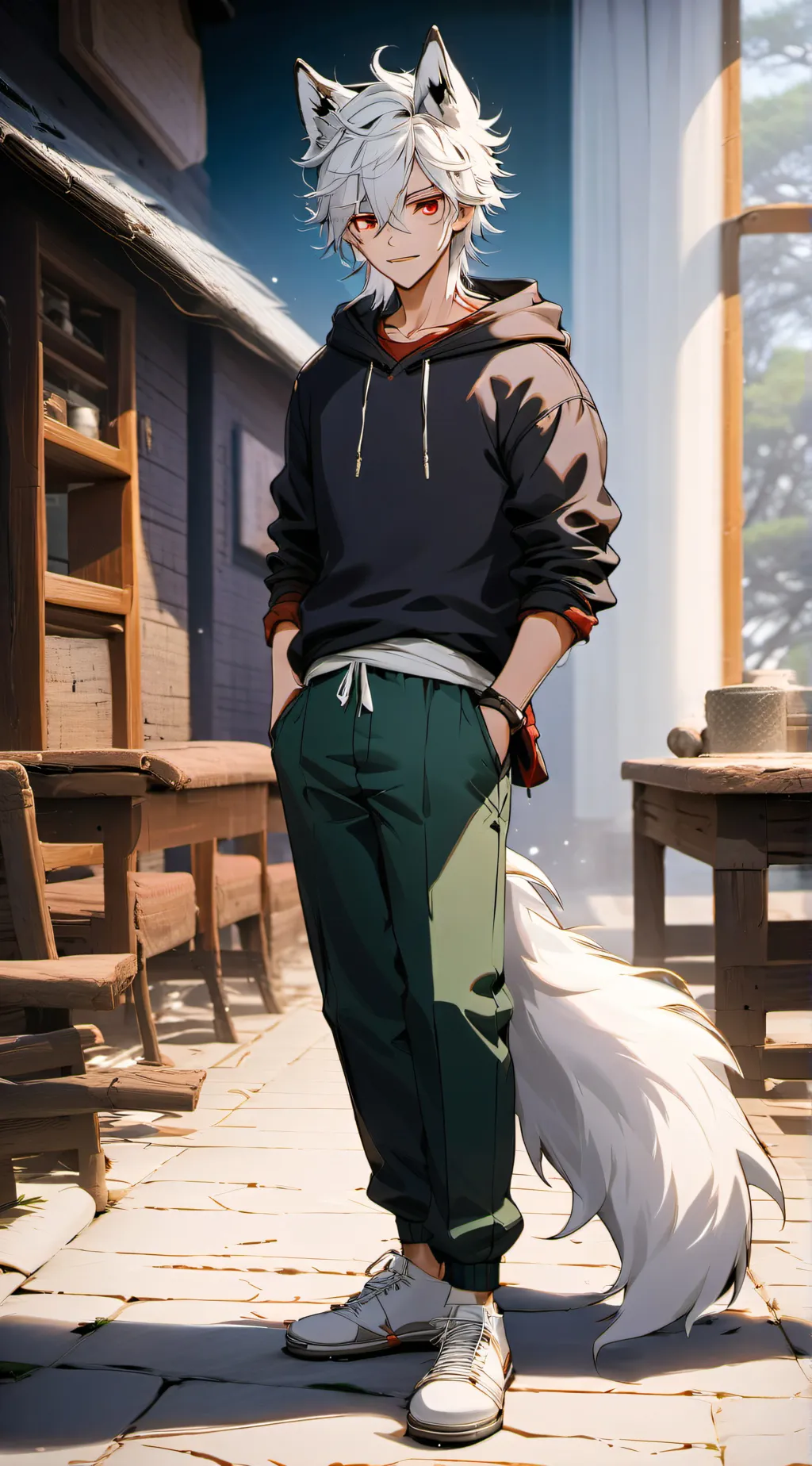 ai character: Rei background