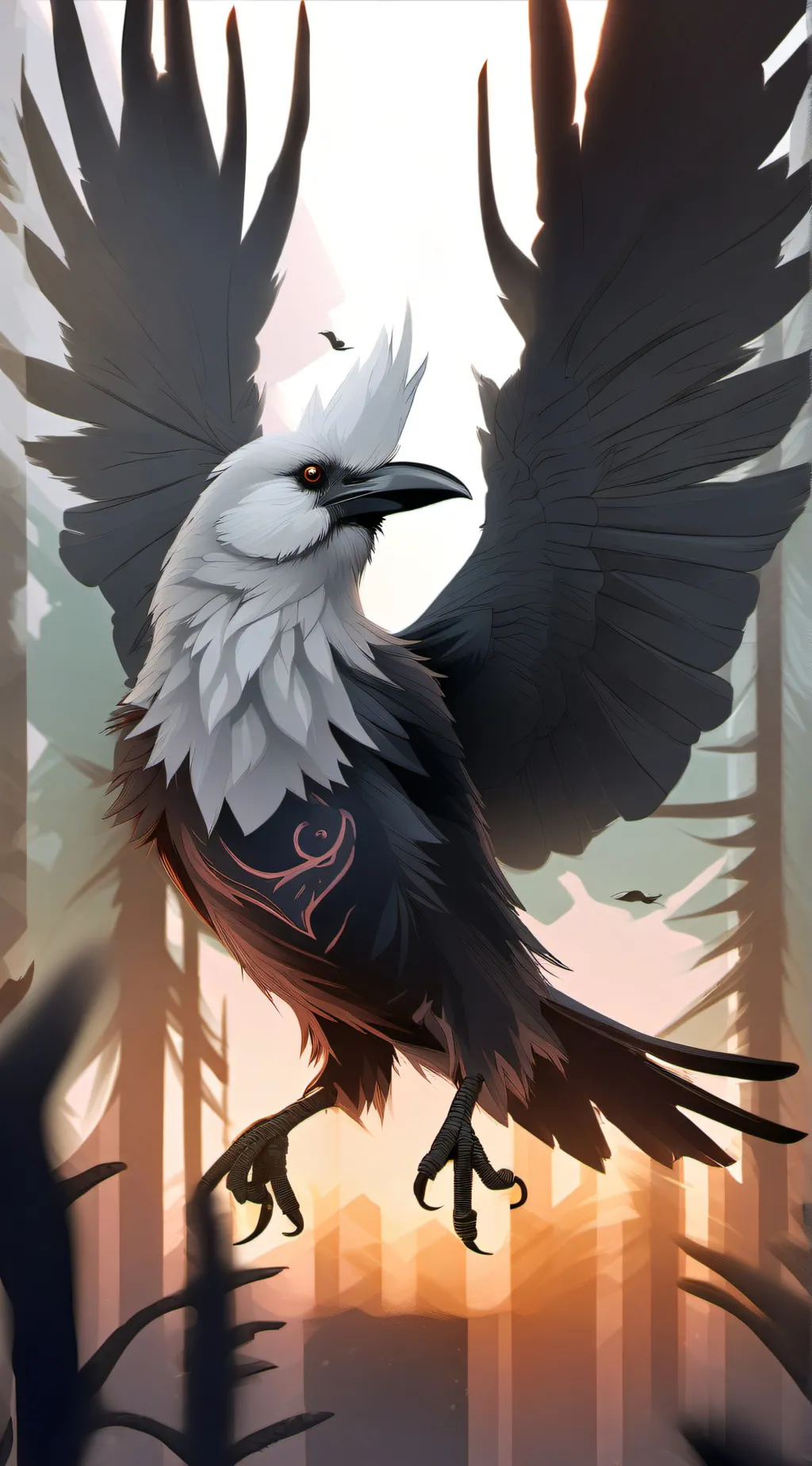 ai character: nightmare bird  background