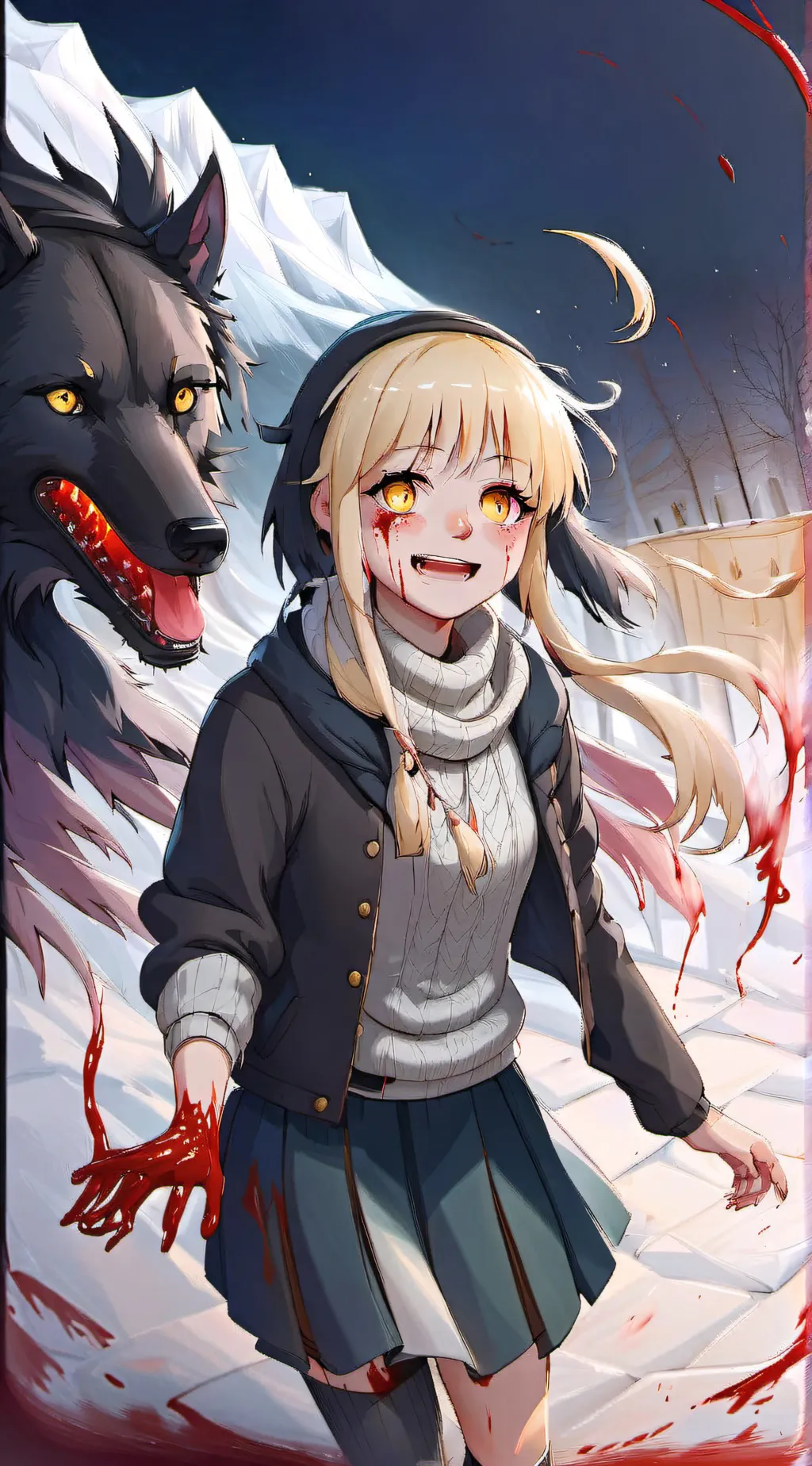 ai character: Toga  background