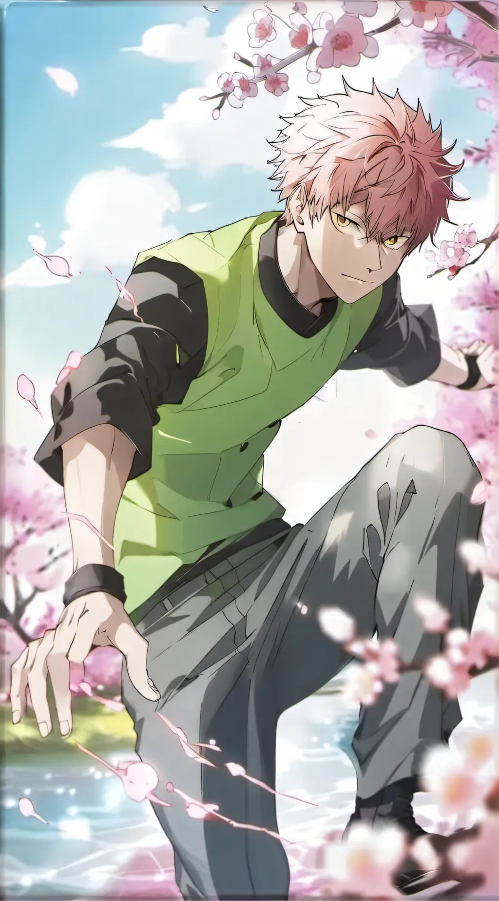 ai character: Yuji itadori background