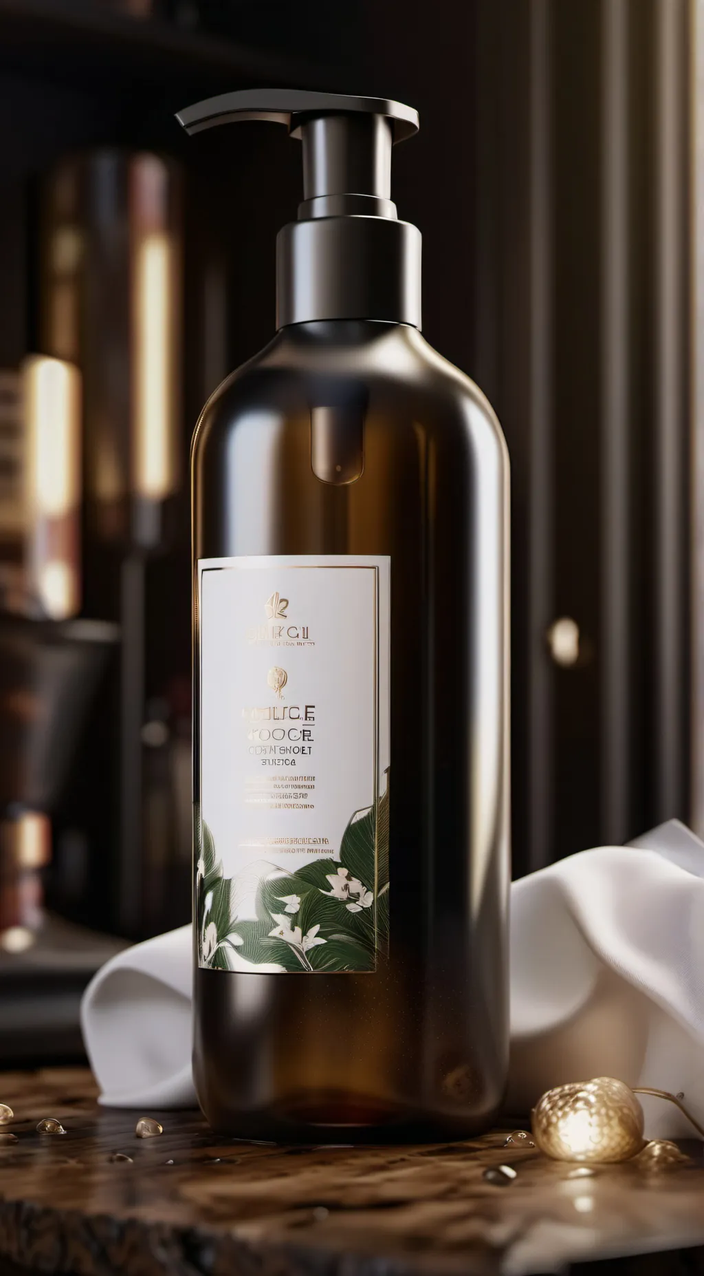 ai character: shampoo background