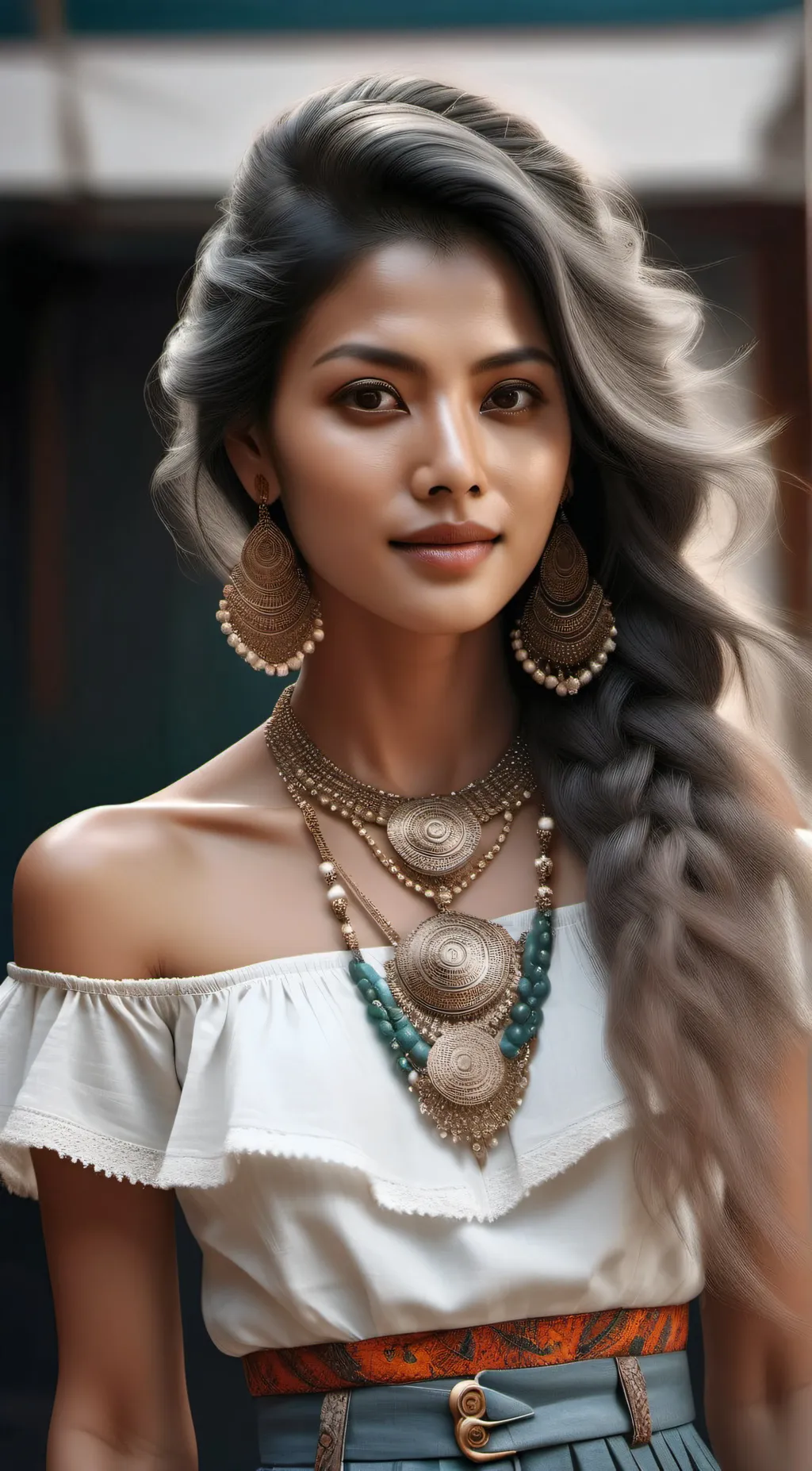 ai character: Rose background