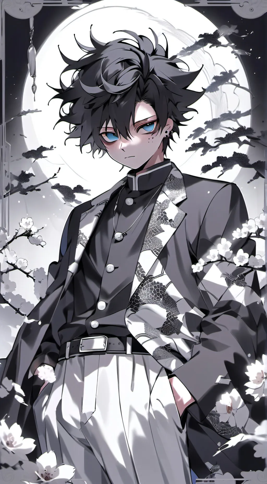 ai character: Demon slayer background