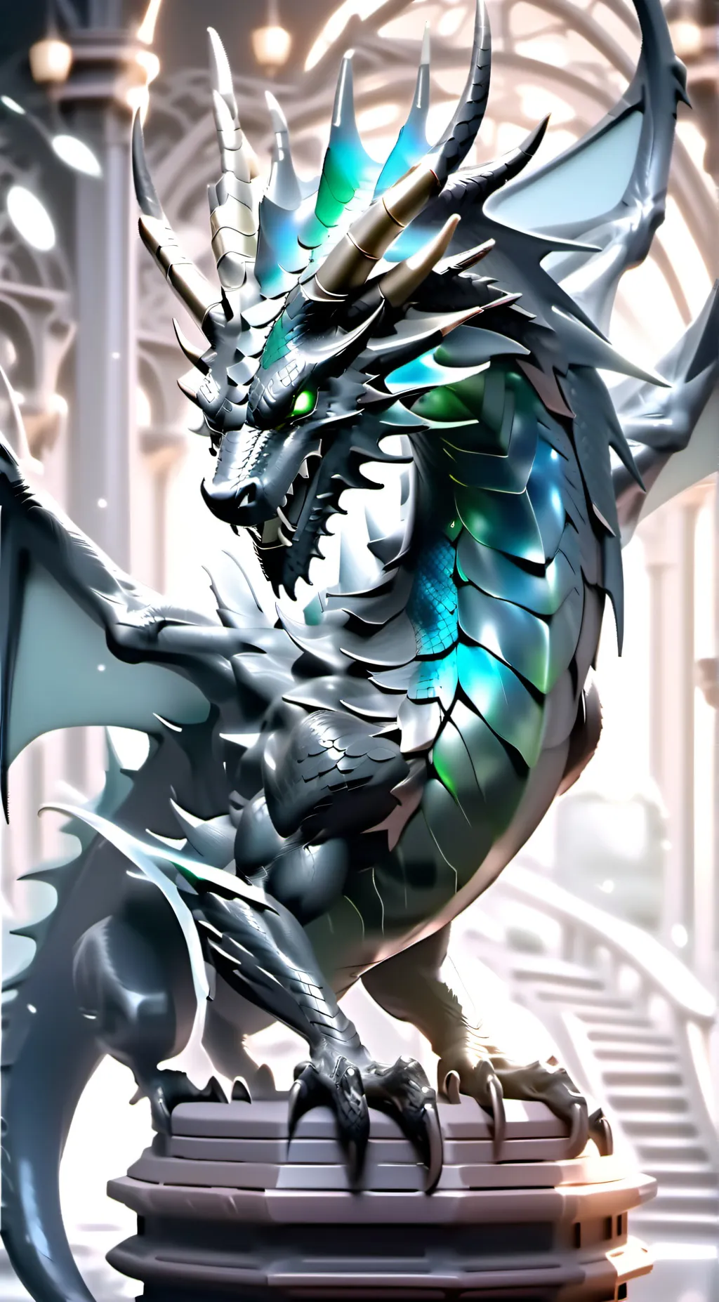 ai character: moon background