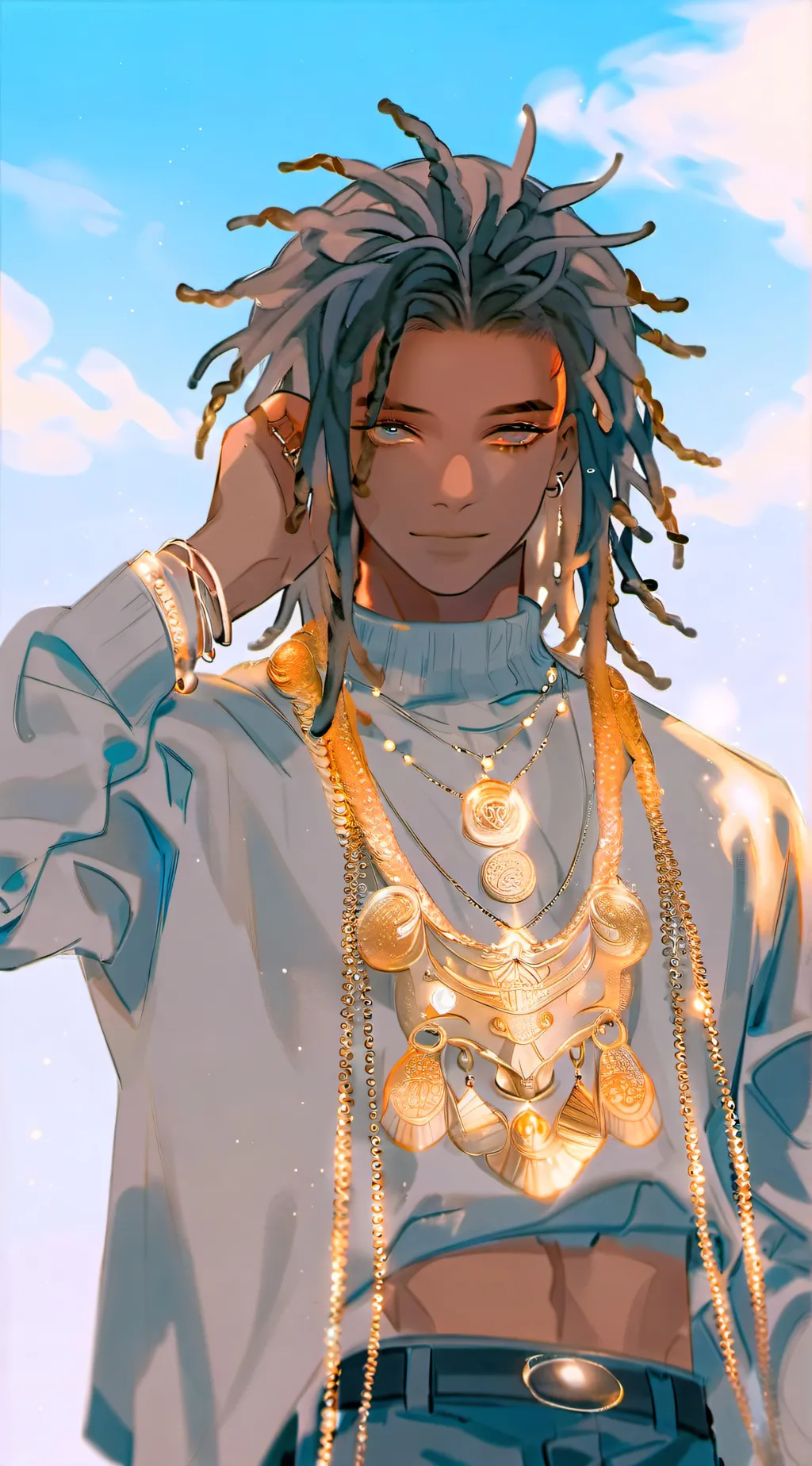 ai character: nash kasane  background