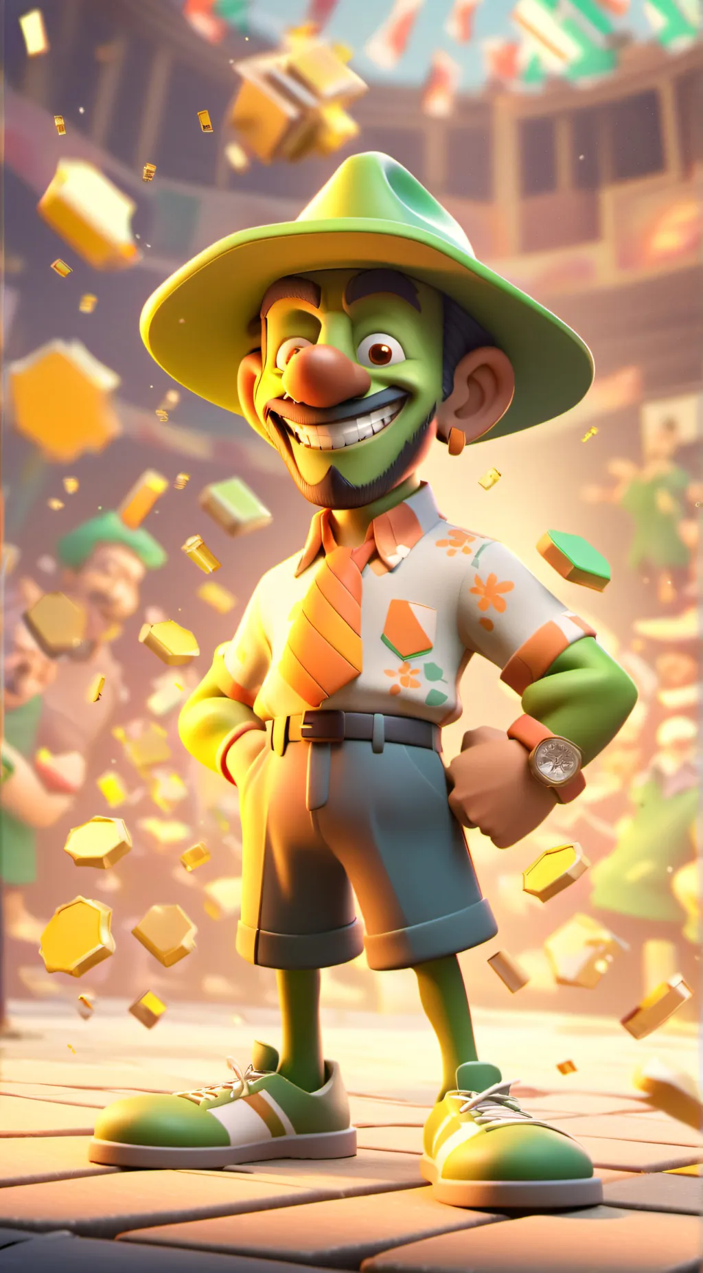 ai character: lat background