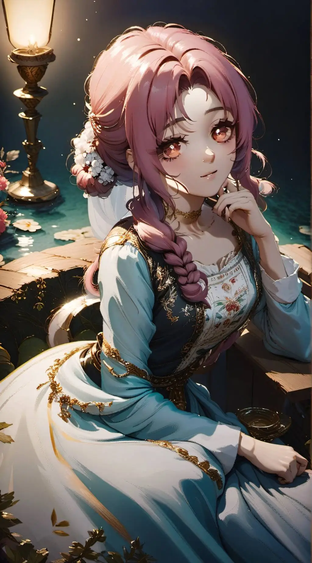 ai character: Aurora background