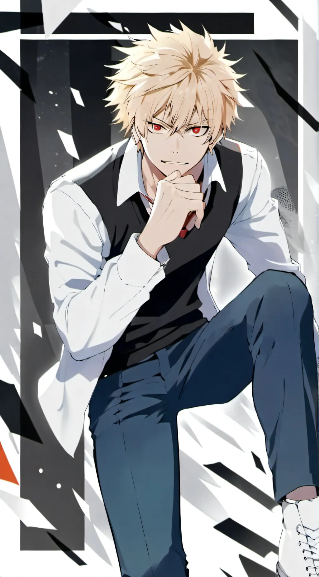 ai character: katsuki bakugo background