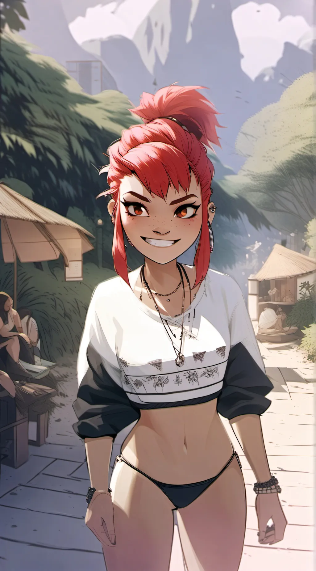 ai character: Nimona background