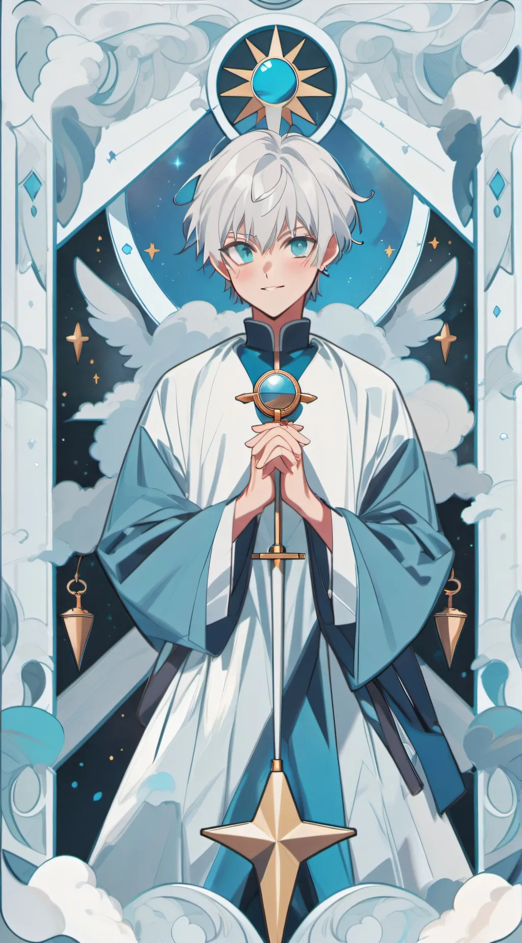 ai character: baby gojo background