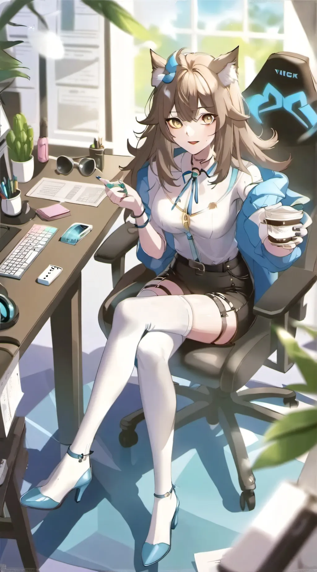 ai character: Aria background