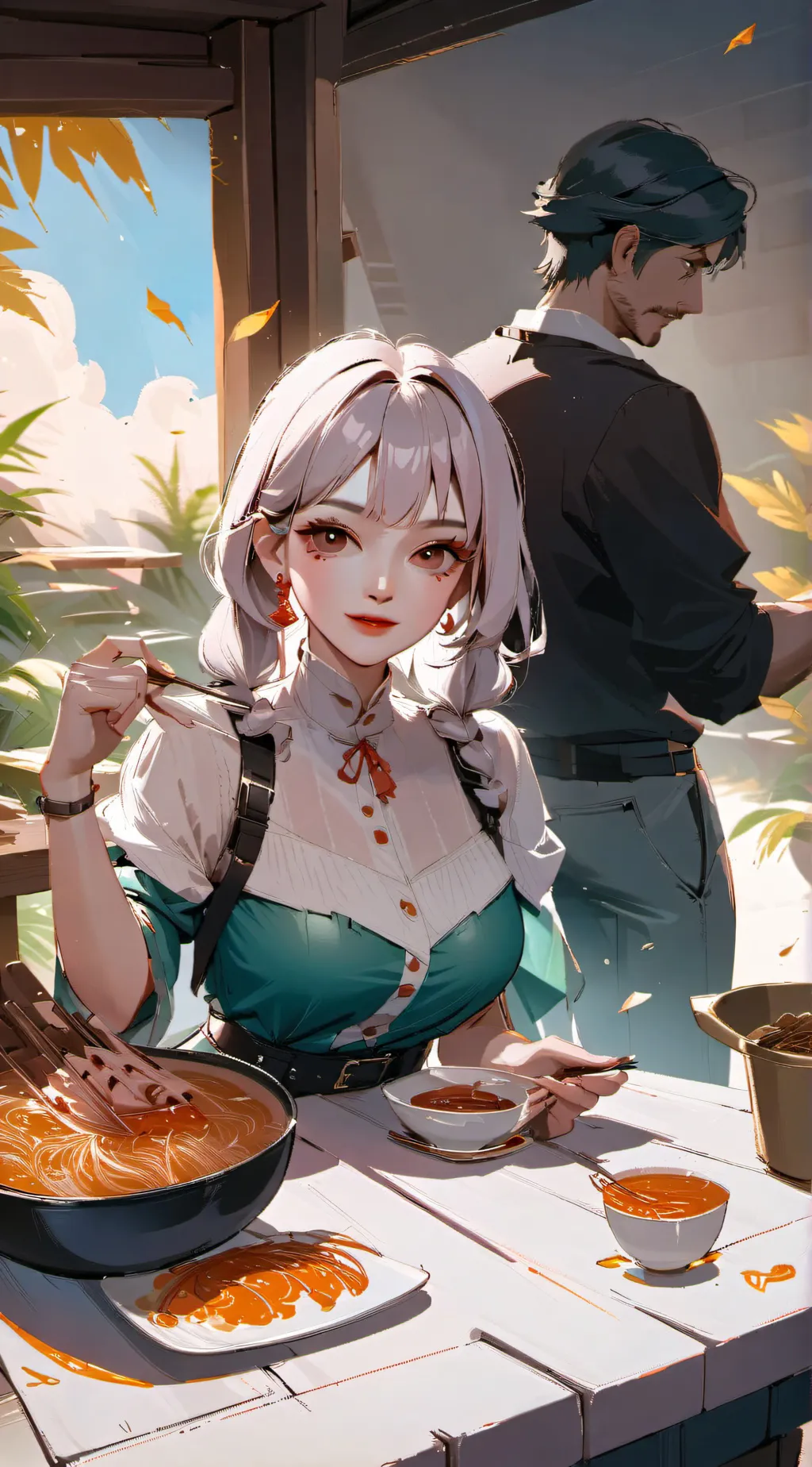 ai character: Arianna  background