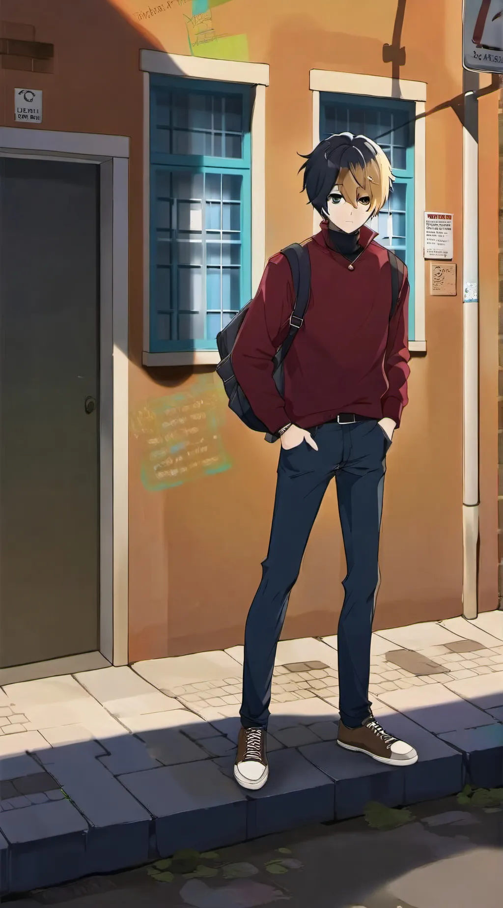 ai character: Grian  background