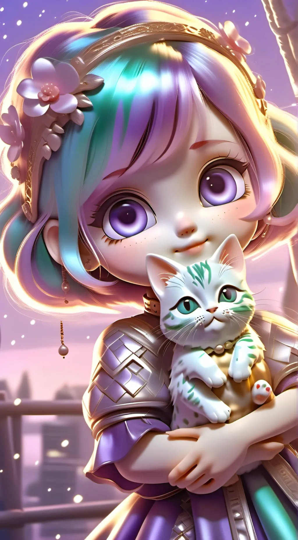 ai character: Candy background