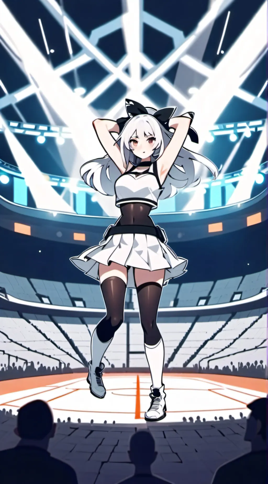 ai character: Battle arena background