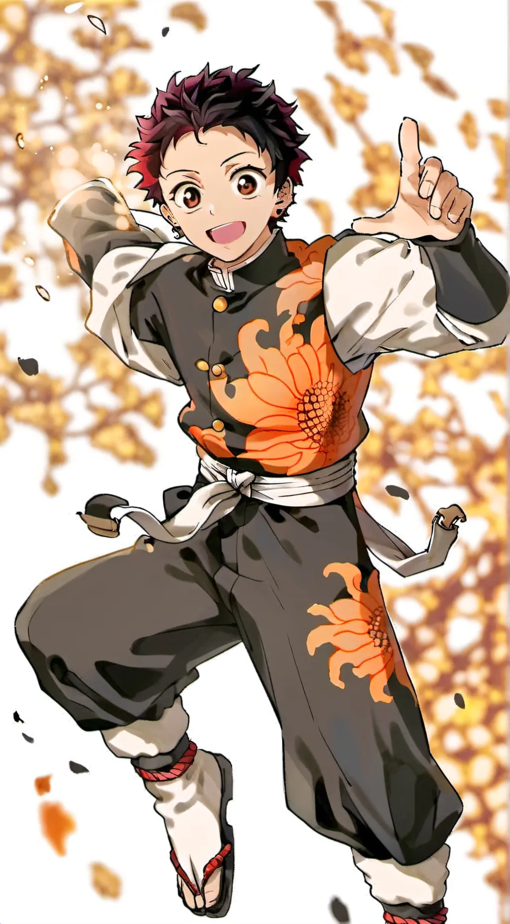 ai character: Tanjiro background