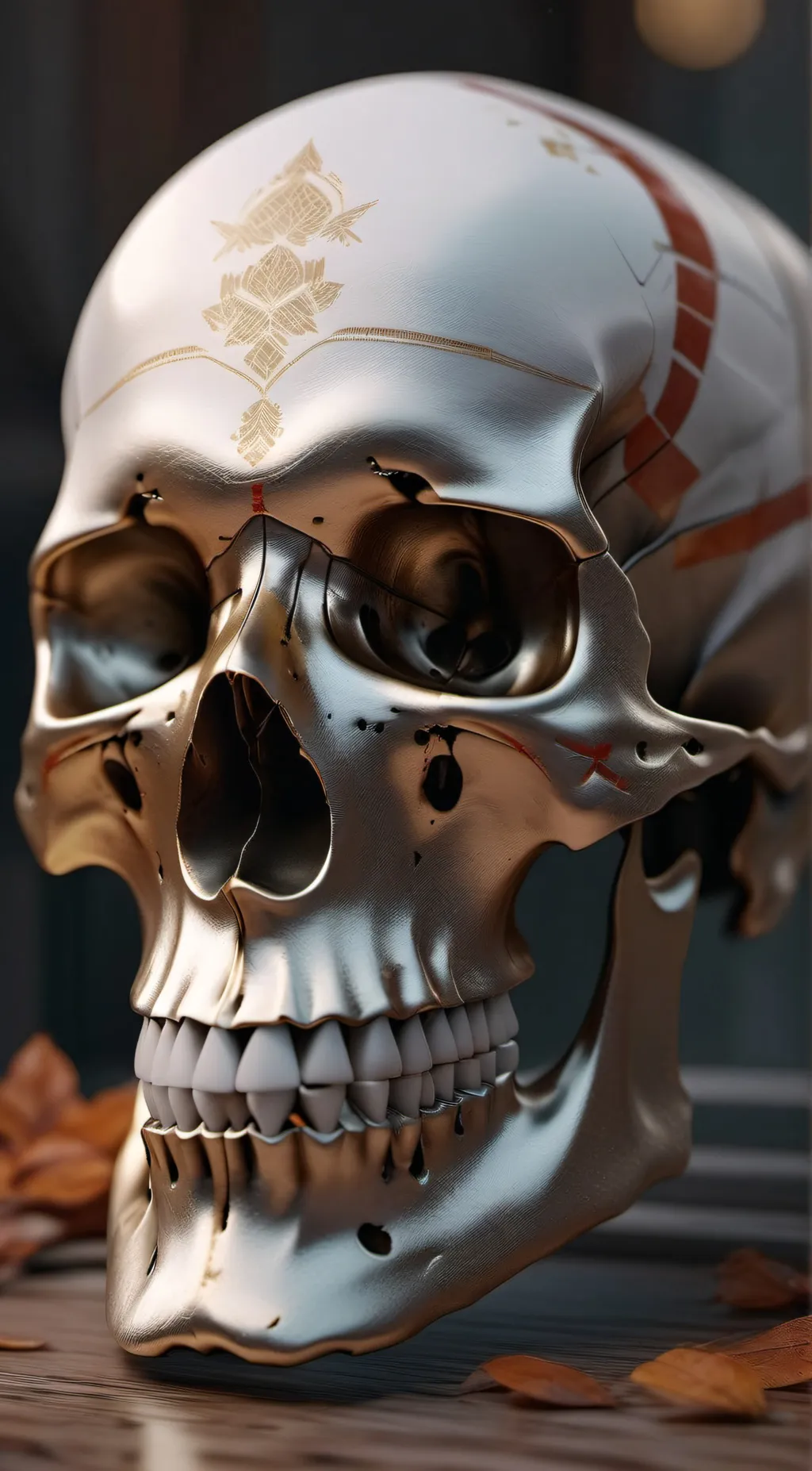 ai character: Skull background