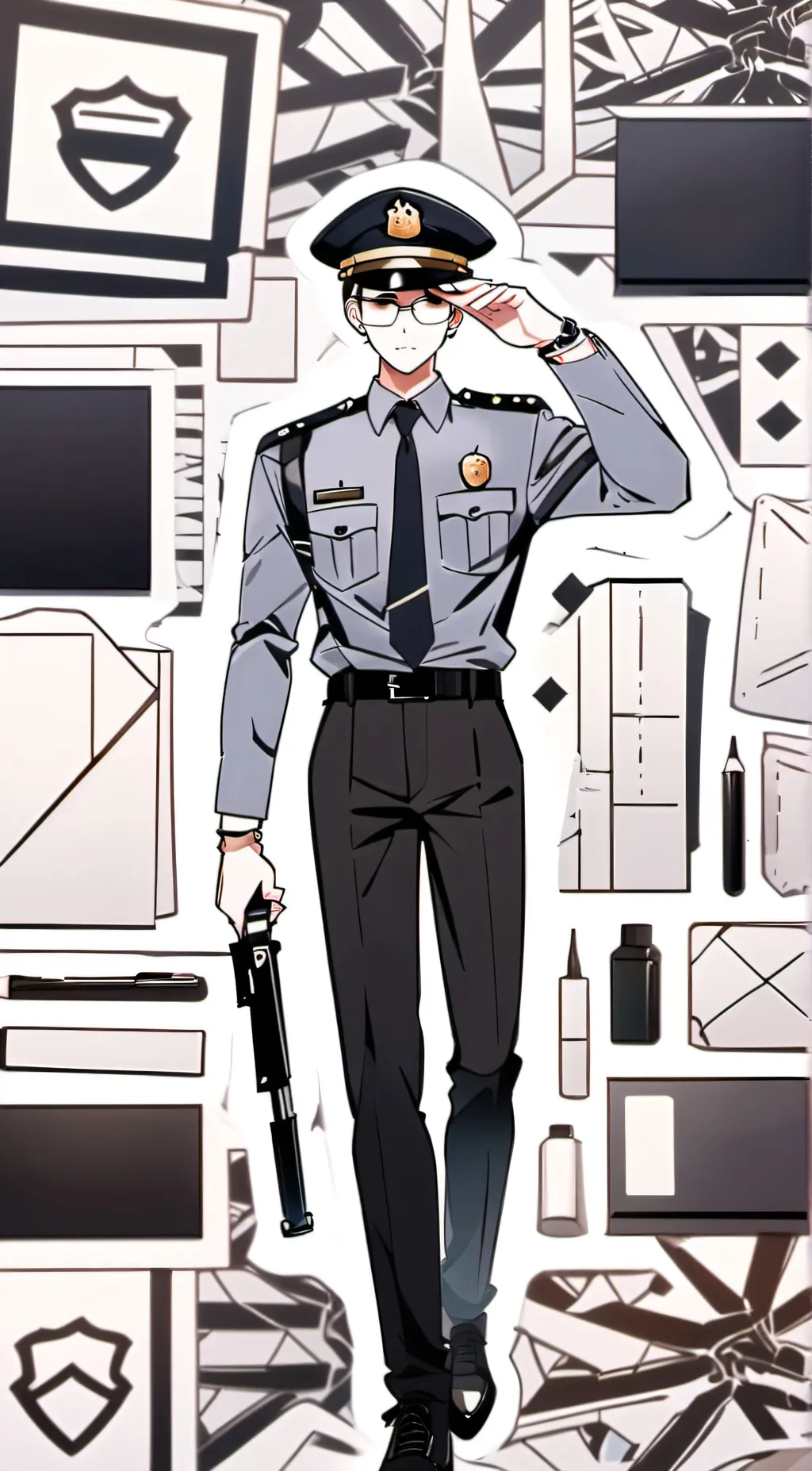 ai character: cop  background
