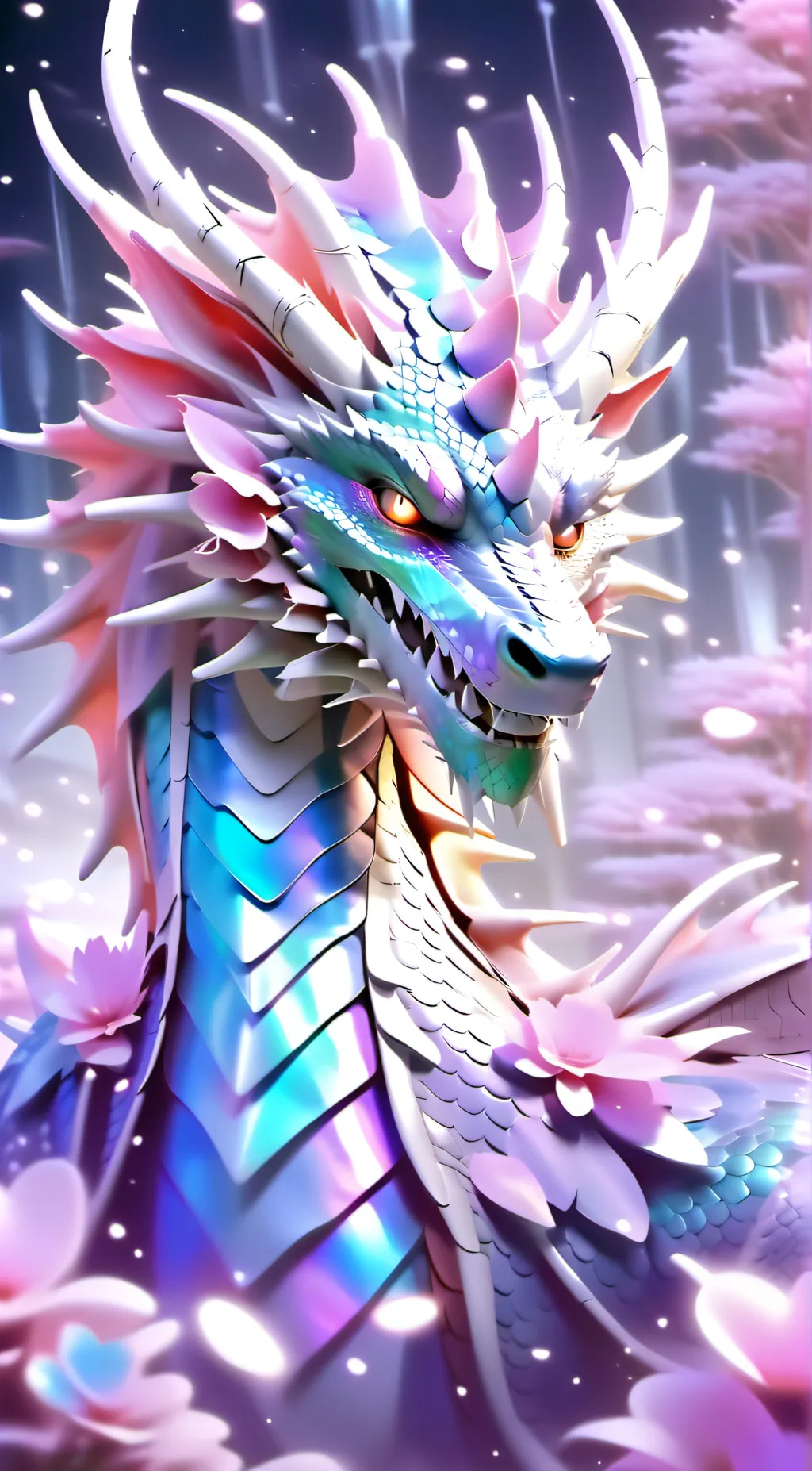 ai character: blossom background