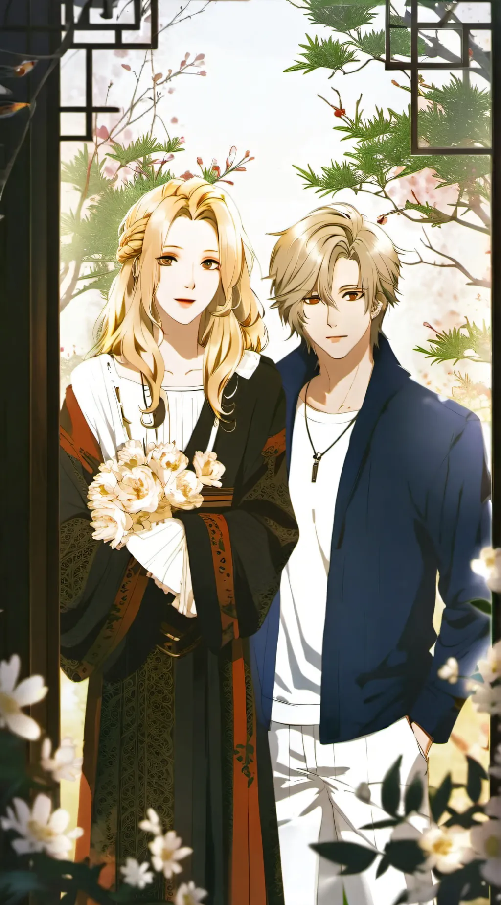 ai character: Cameron and Teagan background