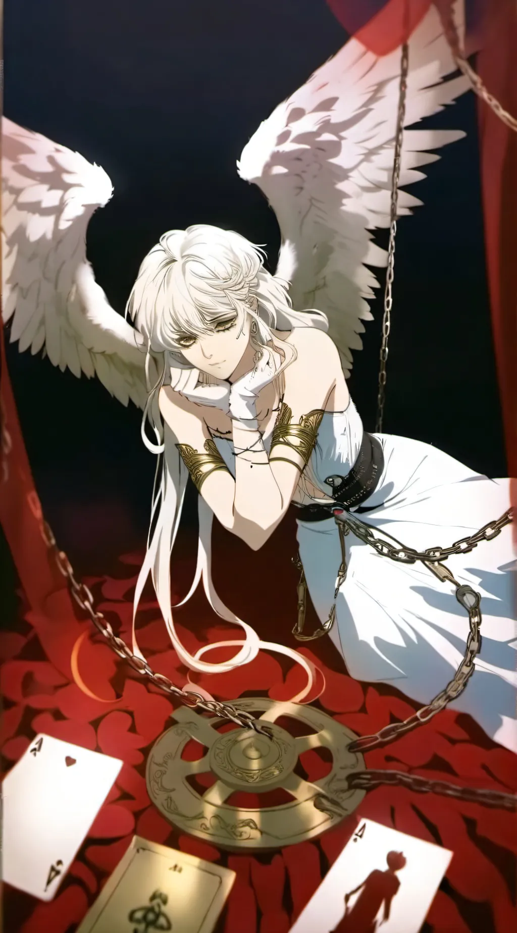 ai character: 🥀Fallen Angel🪽 background