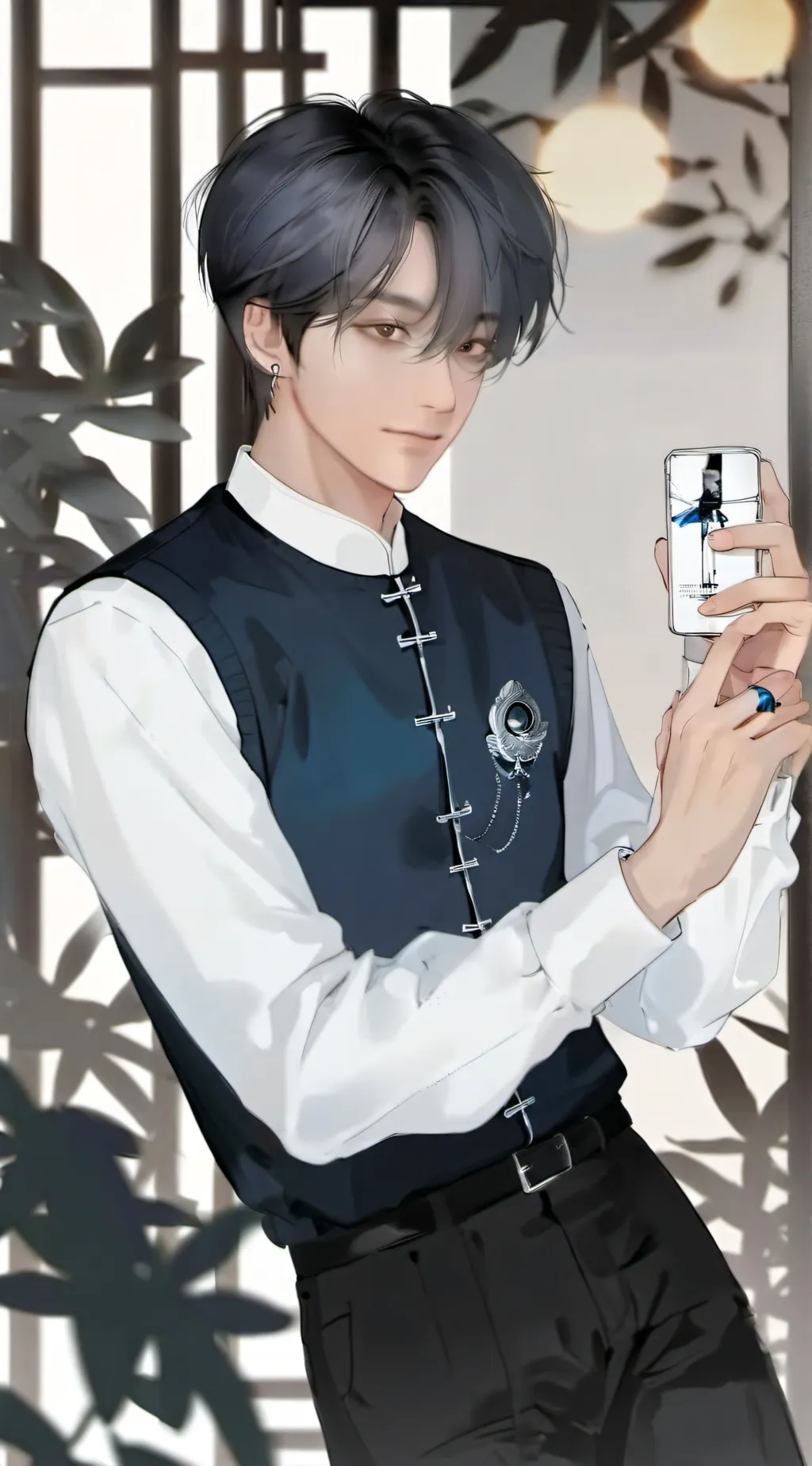 ai character: Aaron Liebelt background