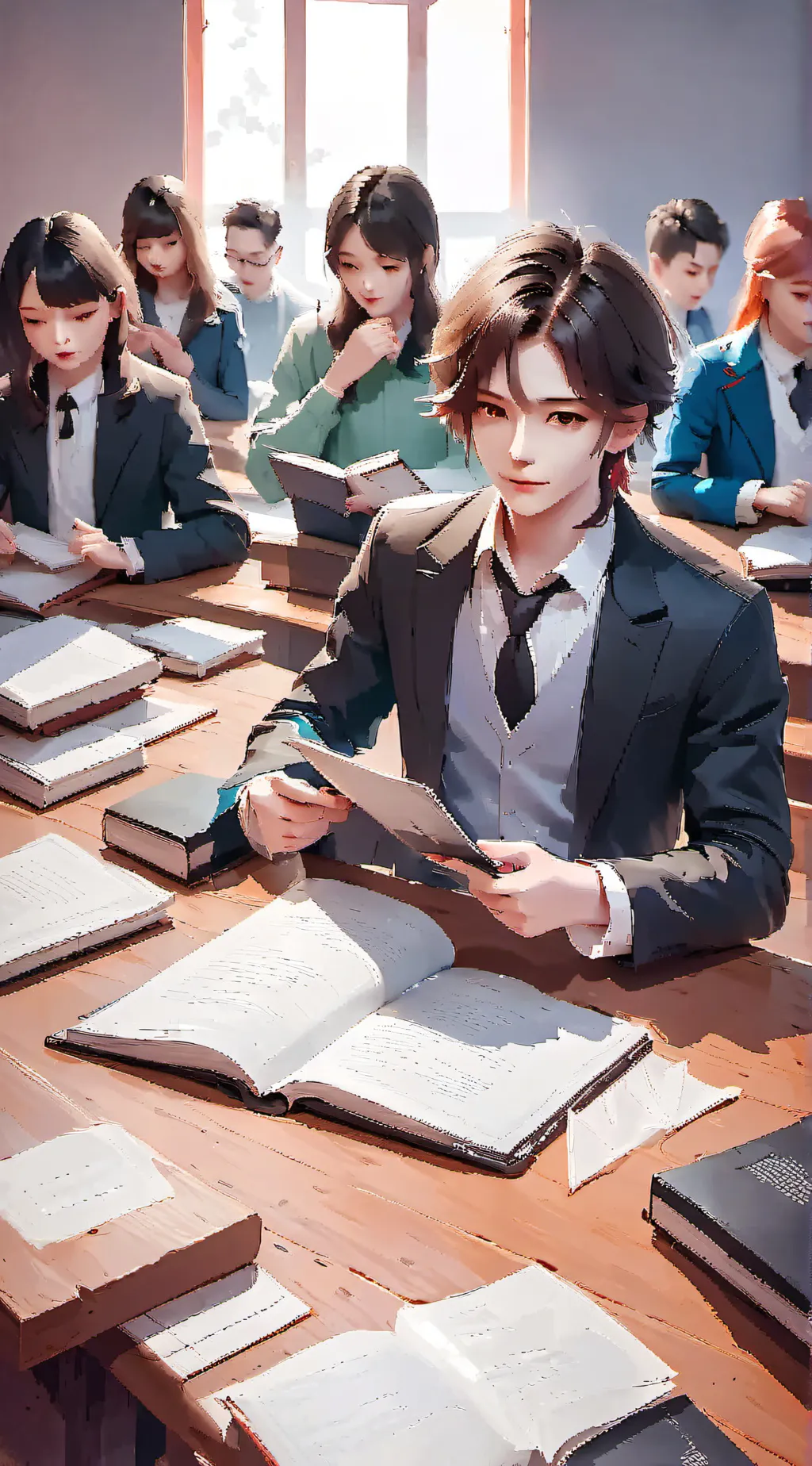 ai character: Class 1-A background