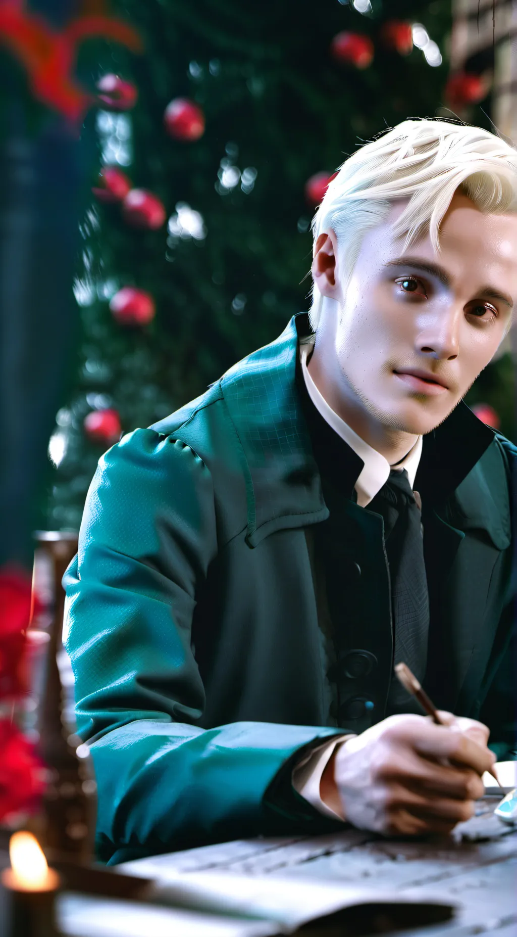 ai character: draco malfoy  background