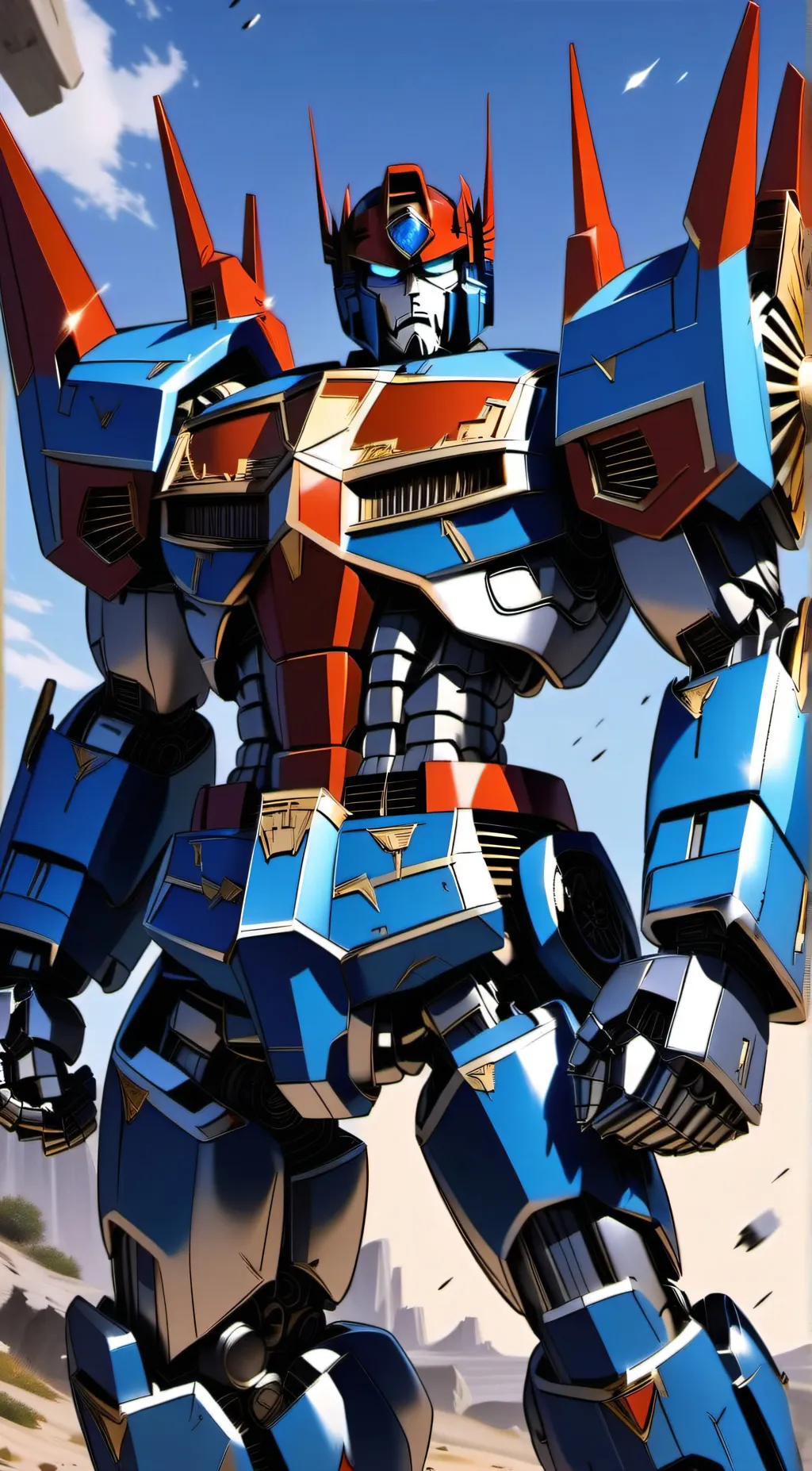 ai character: Optimus prime background