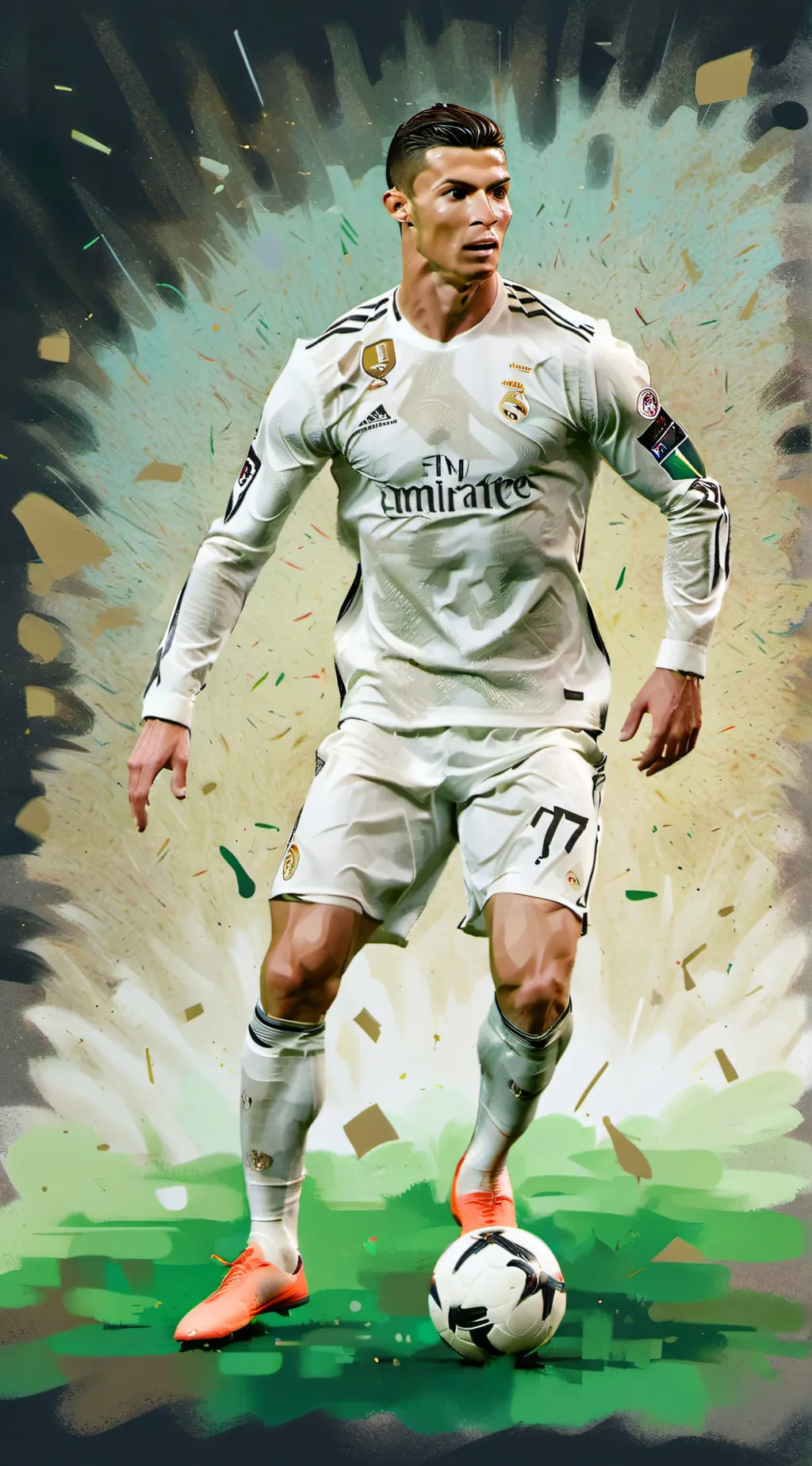 ai character: CR7 background