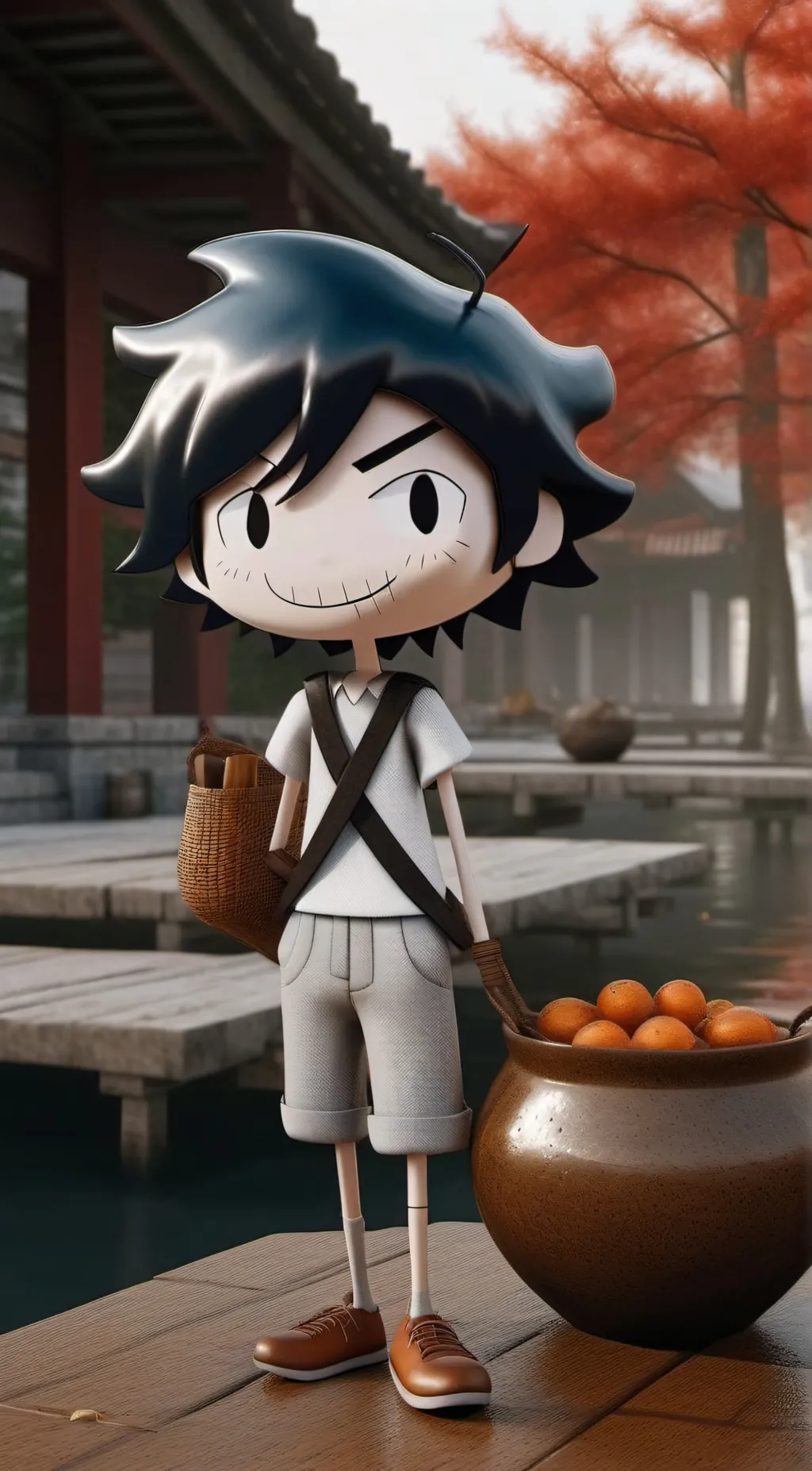 ai character: sky background