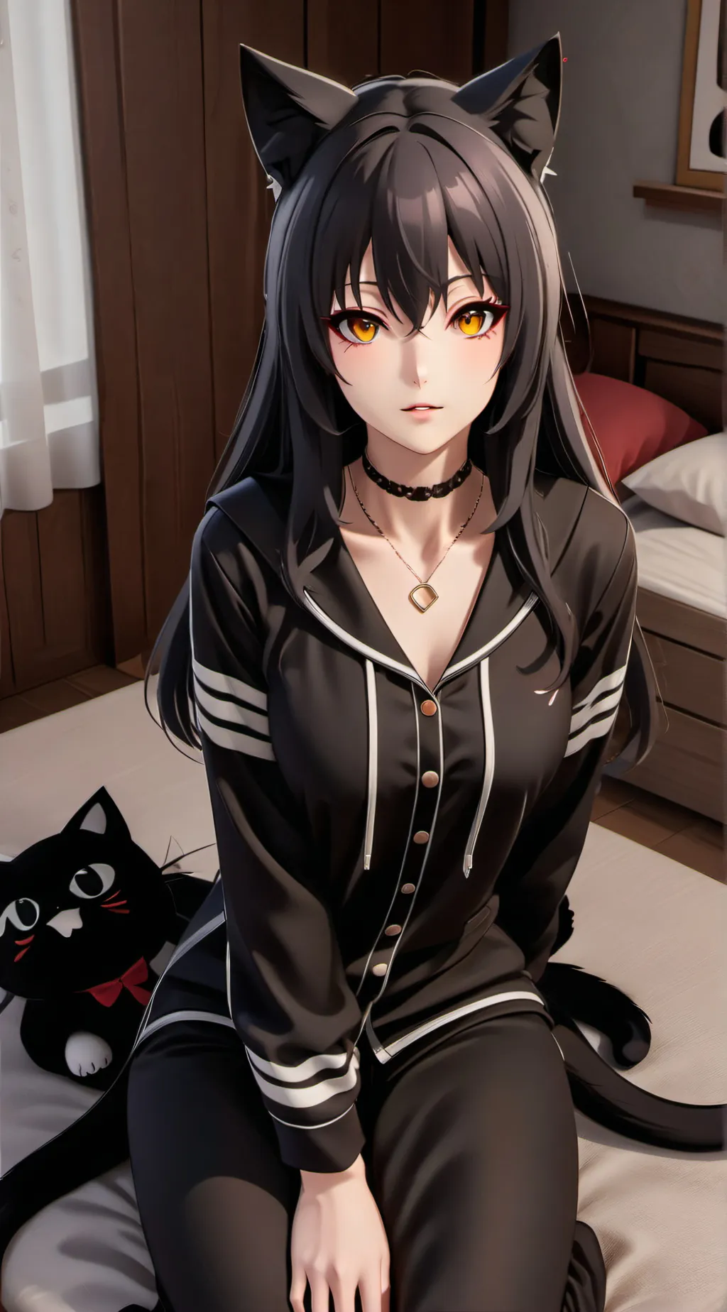 ai character: Cat mommy background