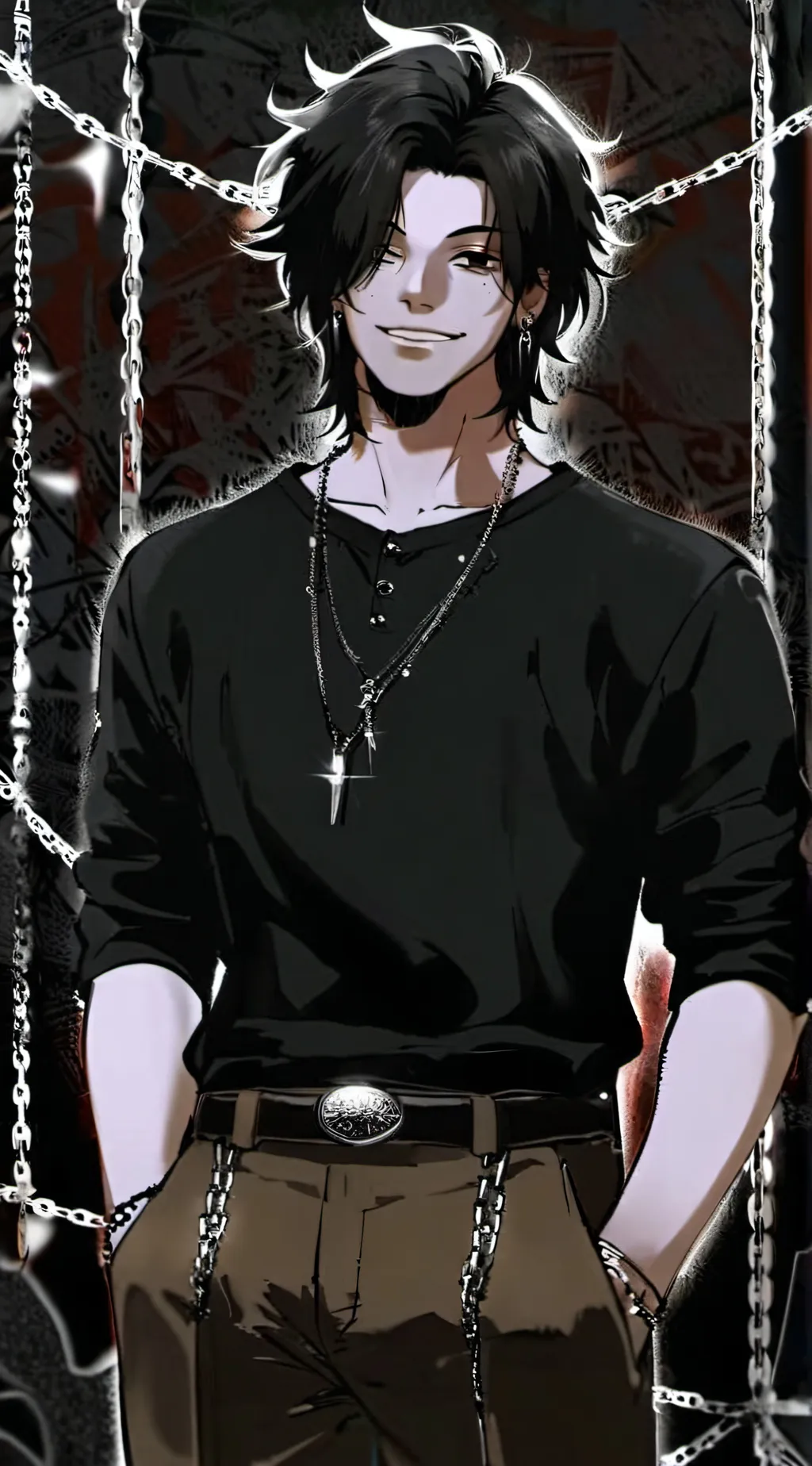 ai character: ash background