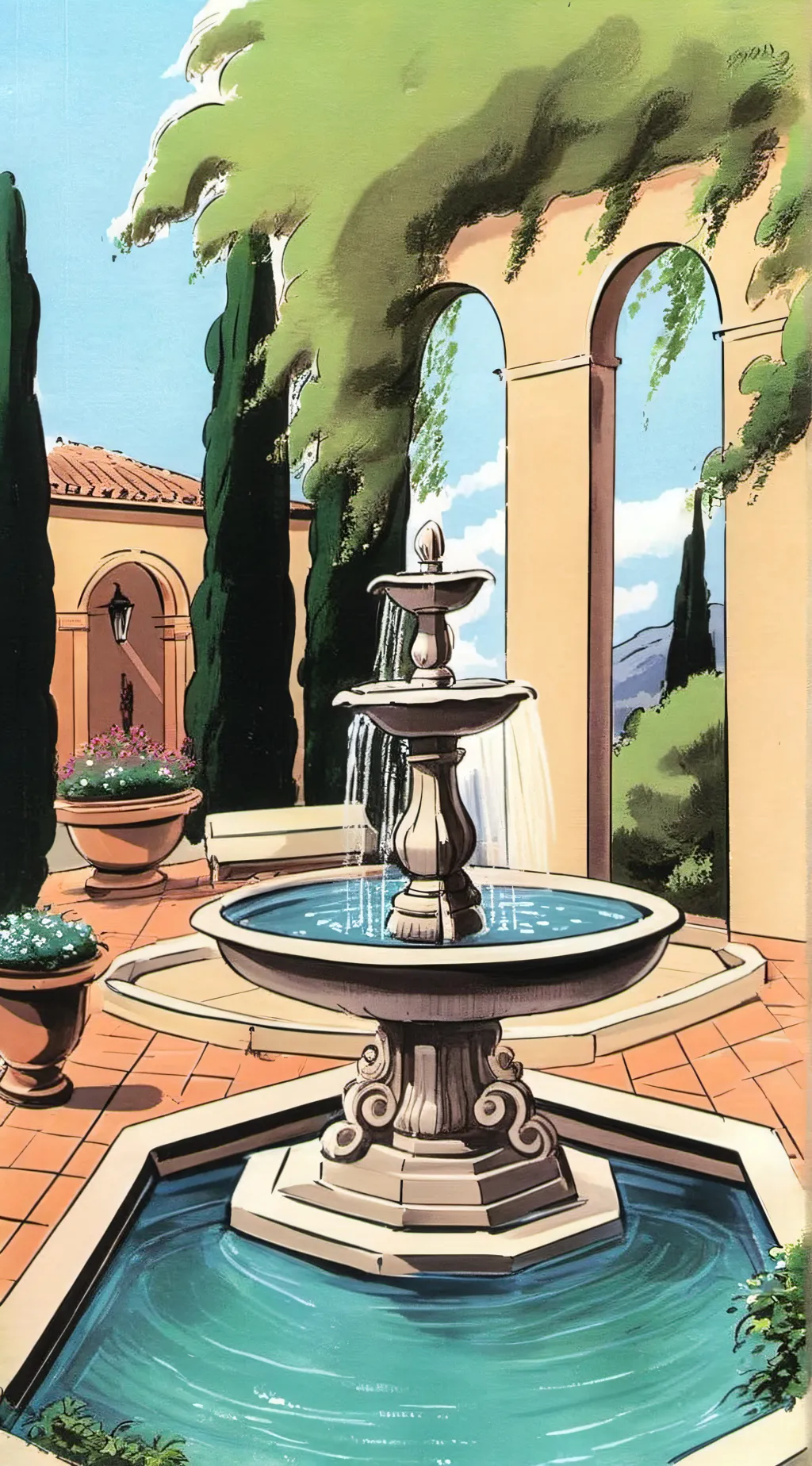 ai character: Vines background