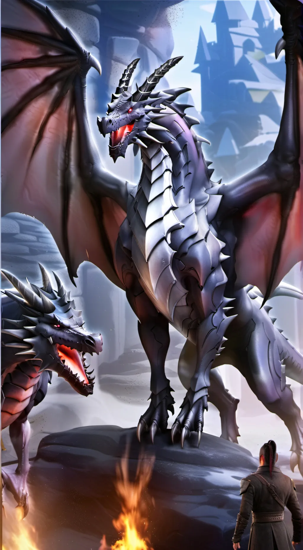 ai character: Dragon Enemies background