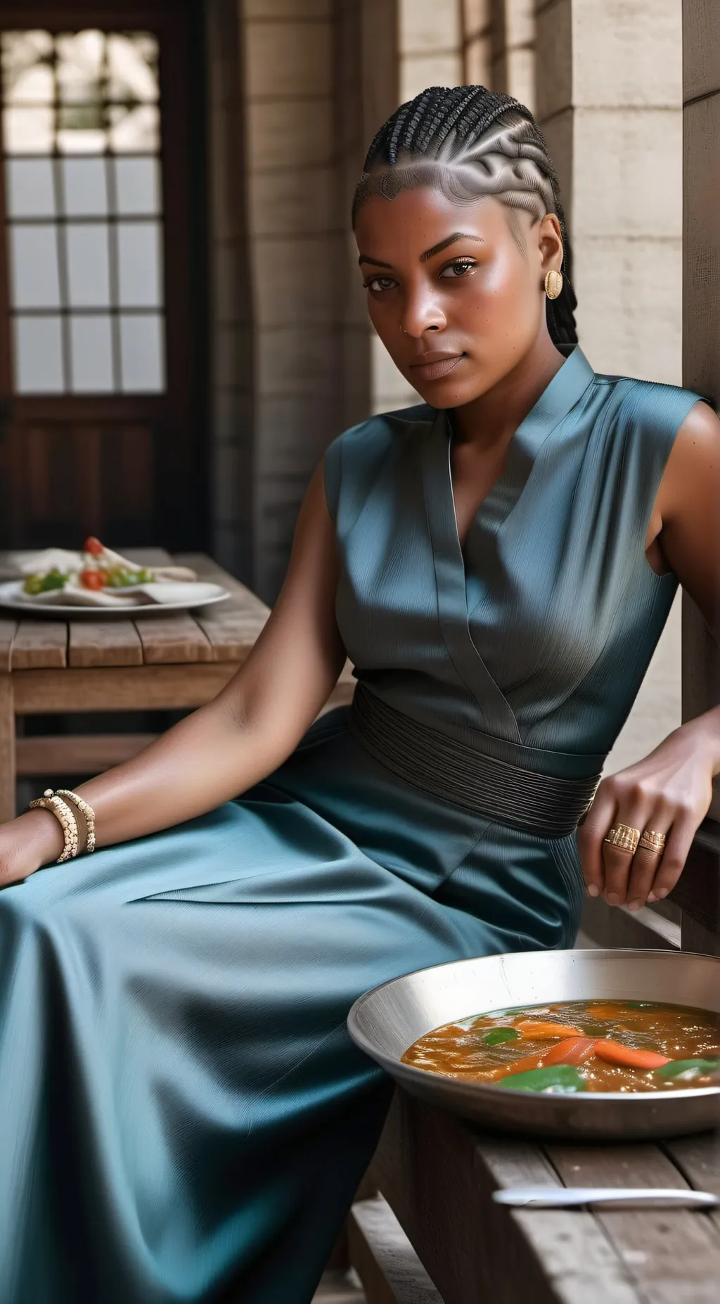 ai character: Slim Thick background