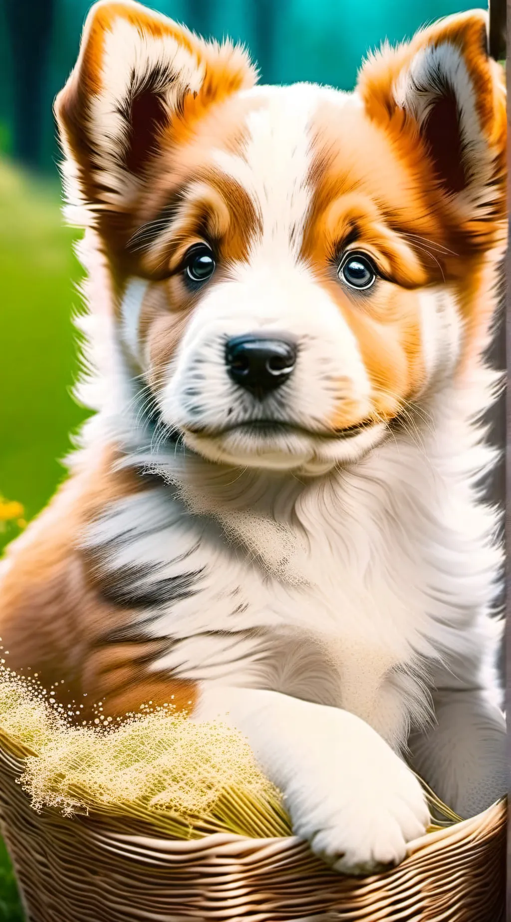 ai character: dog background