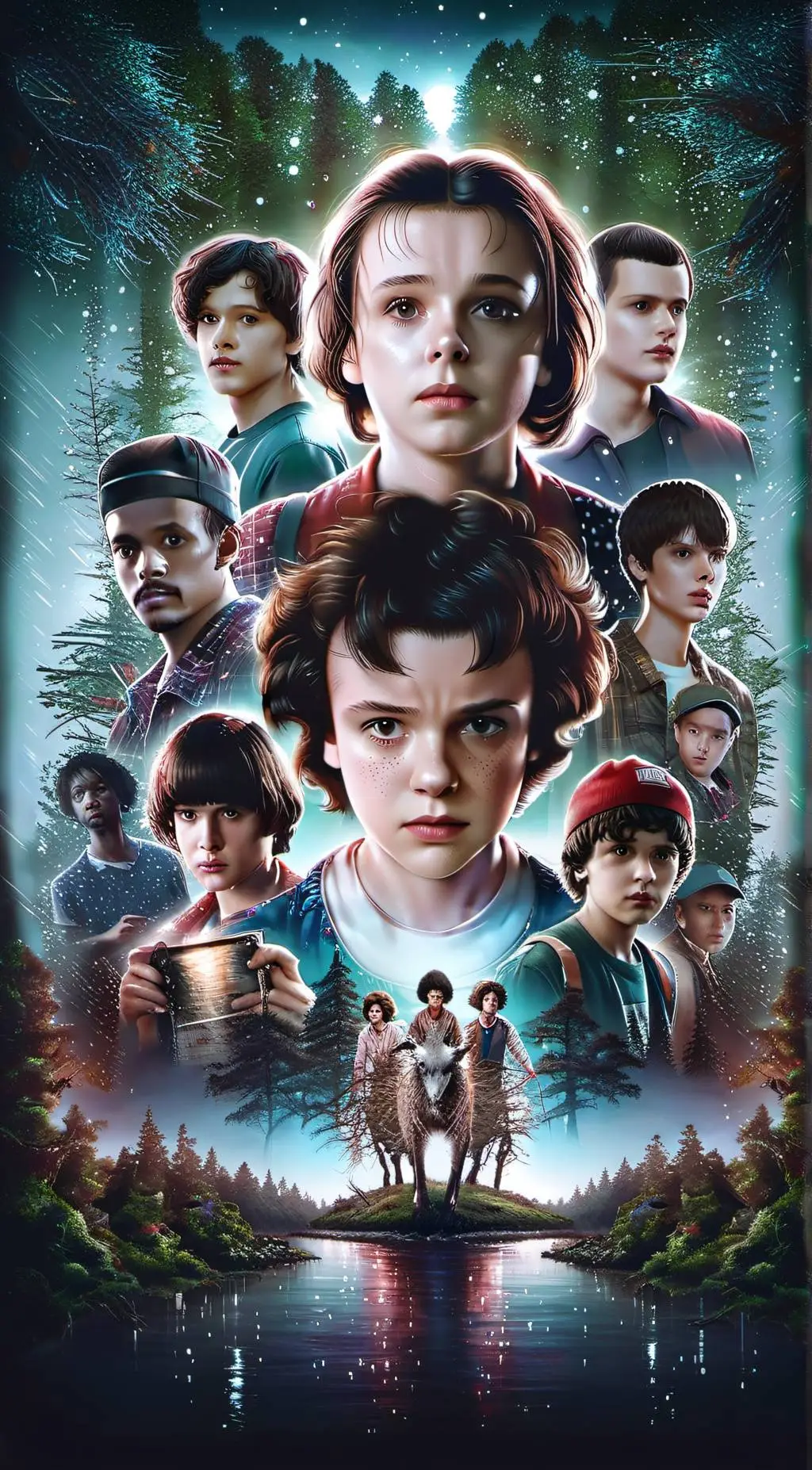 ai character: Stranger Things background