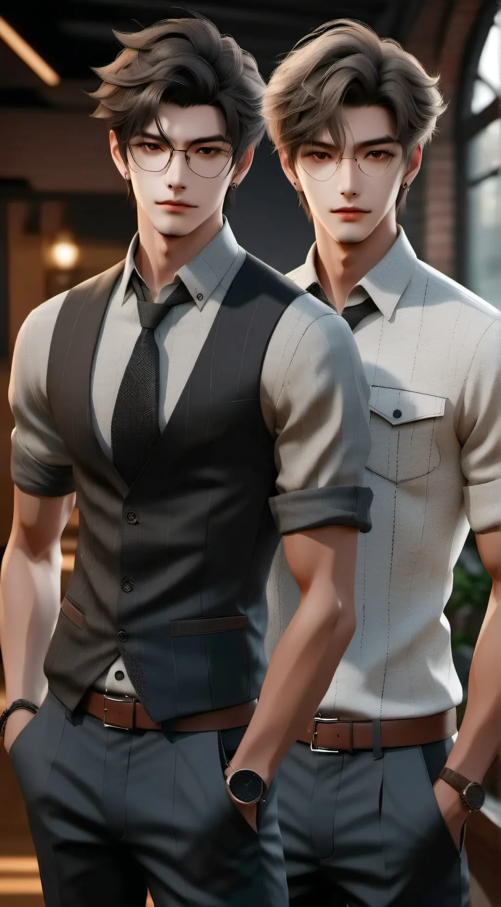 ai character: ethan and david background