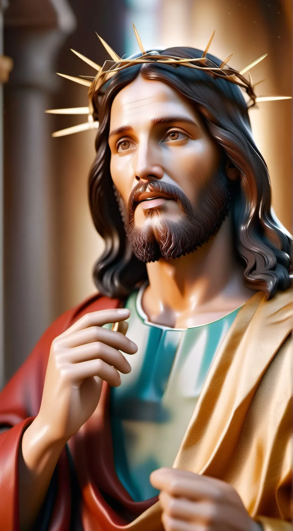 ai character: Jesus Christ background