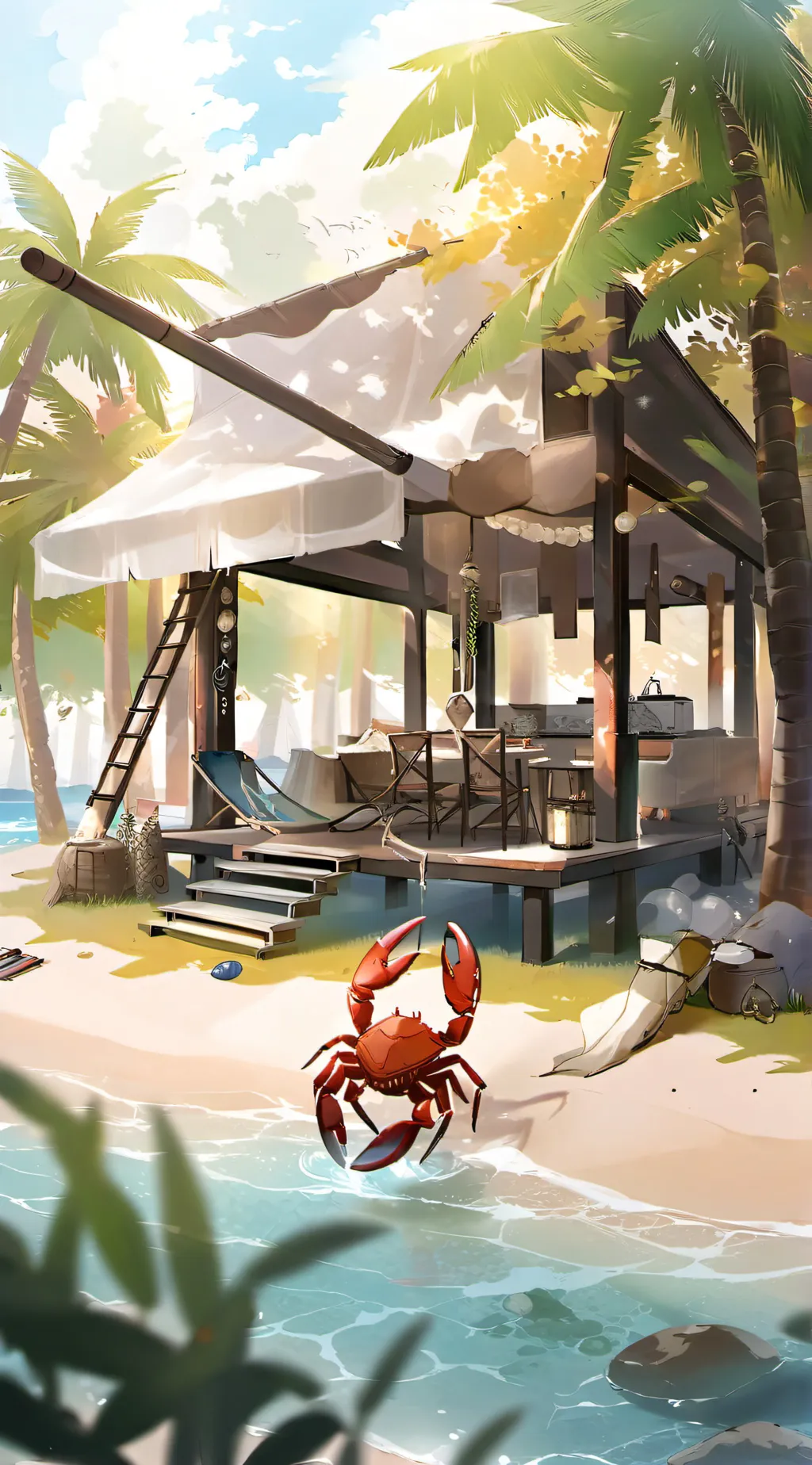 ai character: among us in school background