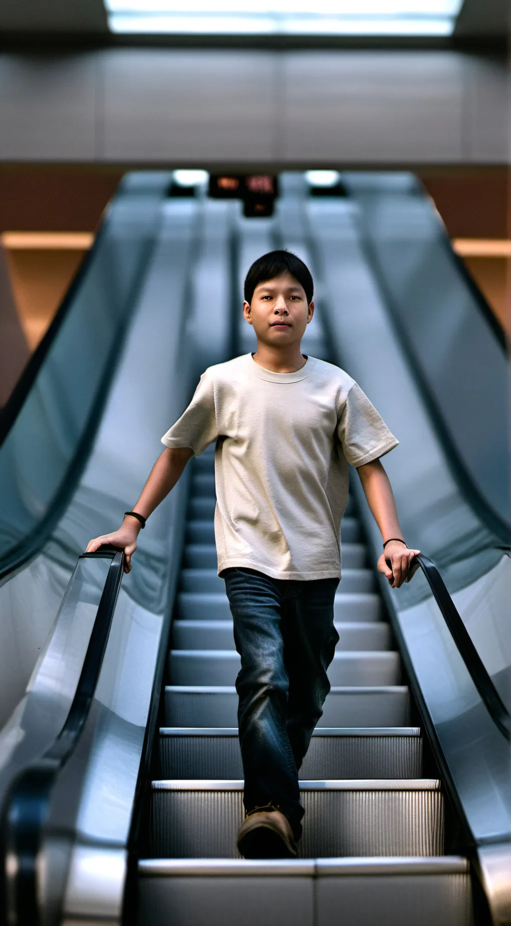 ai character: escalator crew background