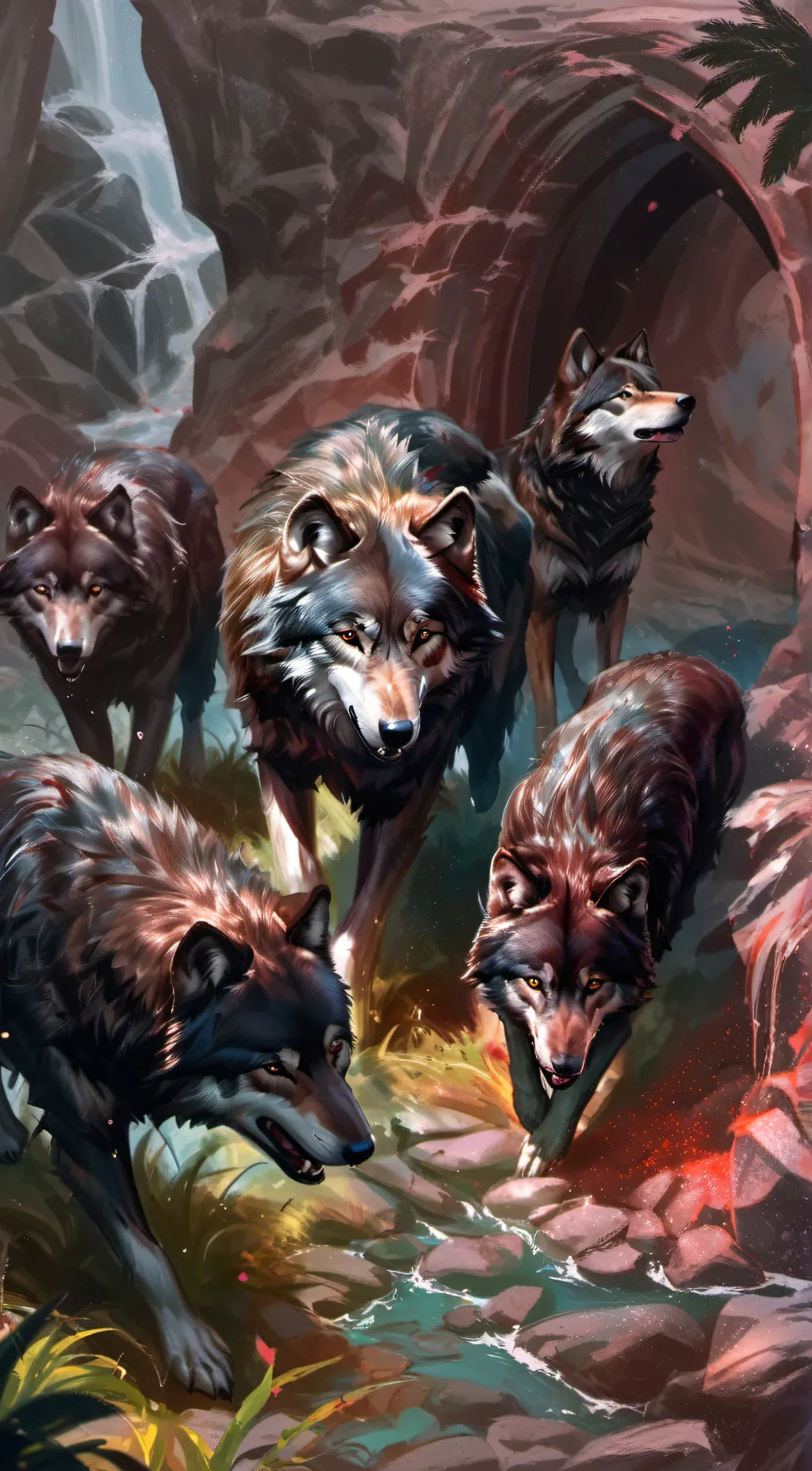 ai character: Wolf pack background