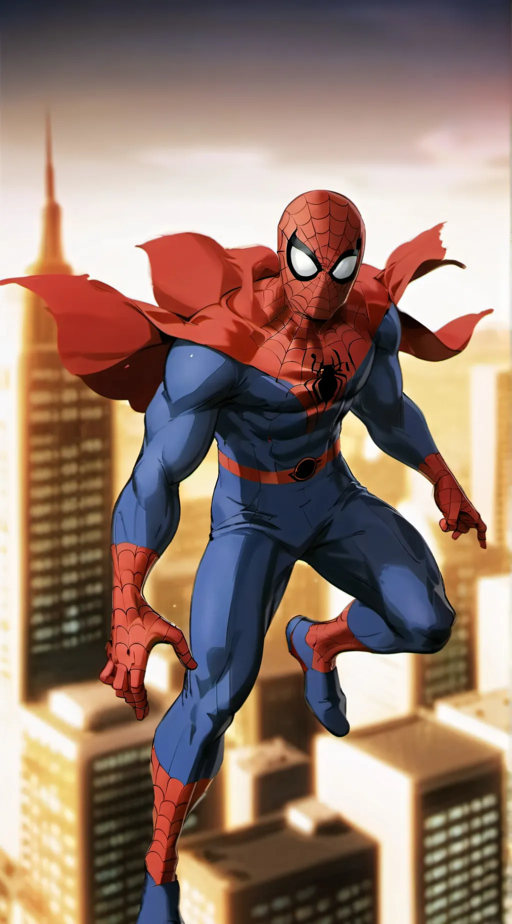 ai character: Spider-Man + Mha background