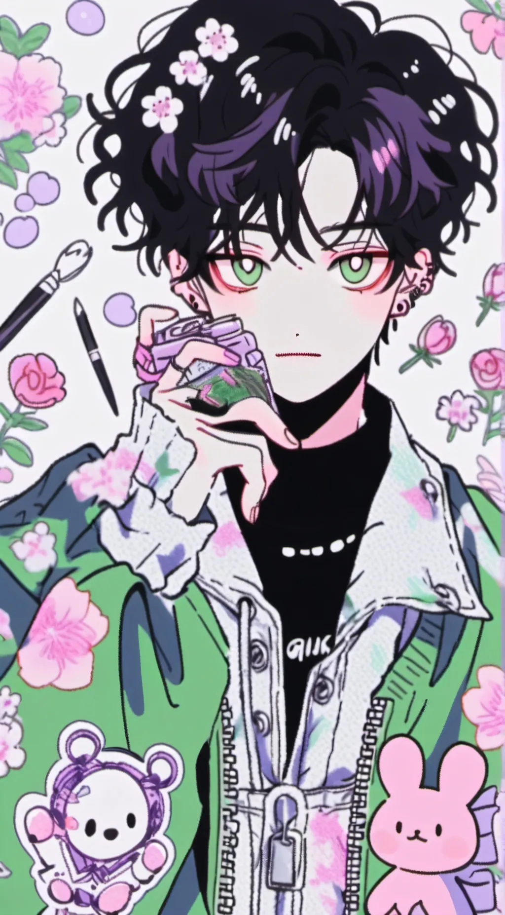 ai character: Kaii background