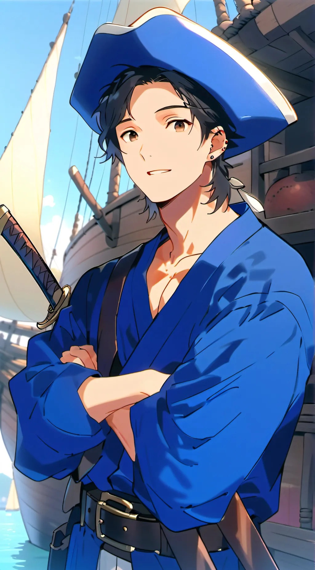 ai character: Pirate eli  background