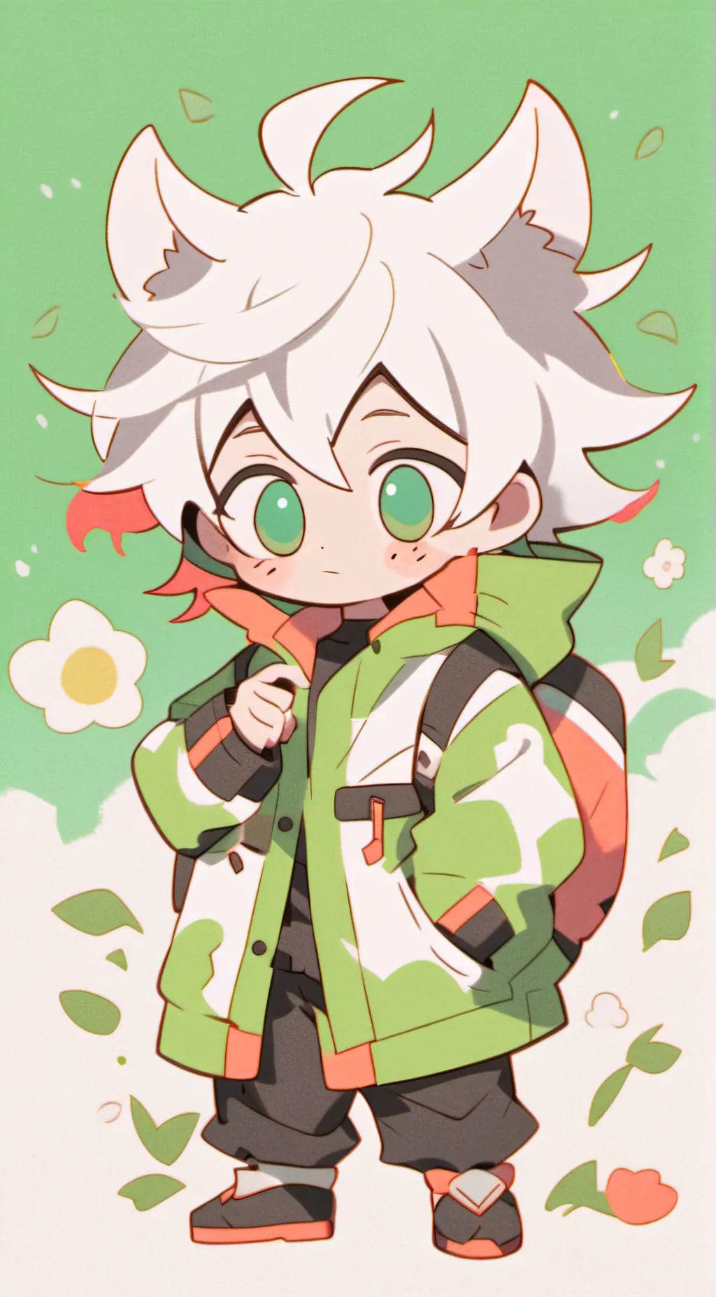 ai character: Radio Apple background