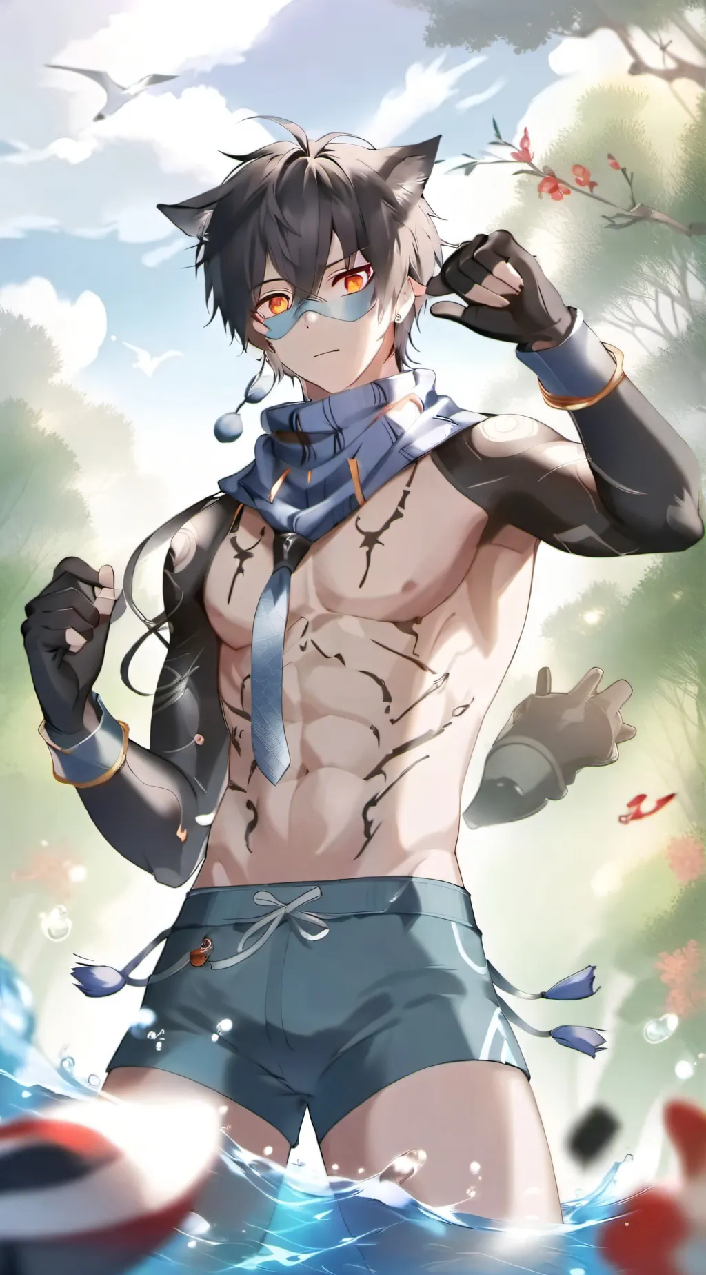 ai character: Hiraki background