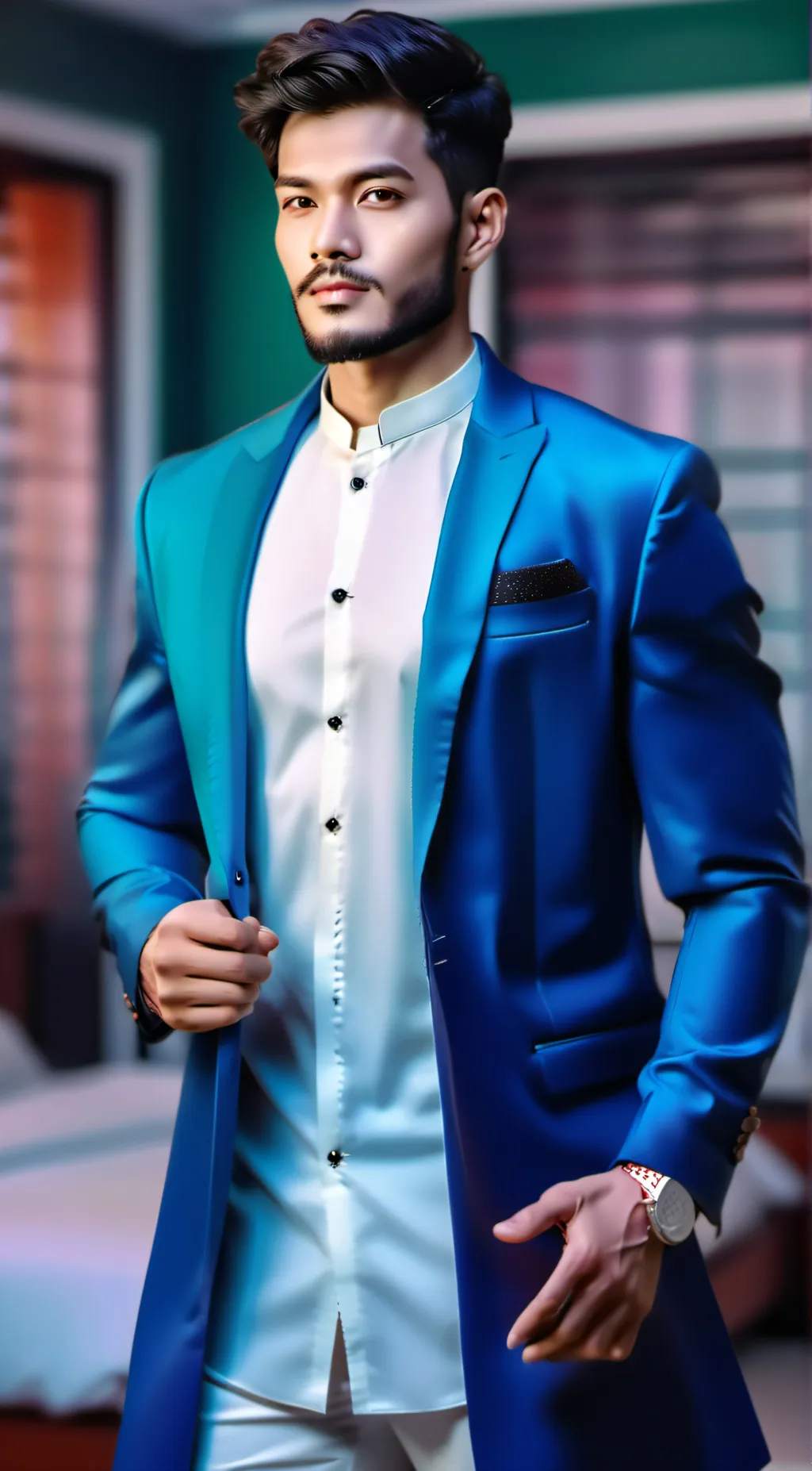 ai character: Jubair khan(Cap) background